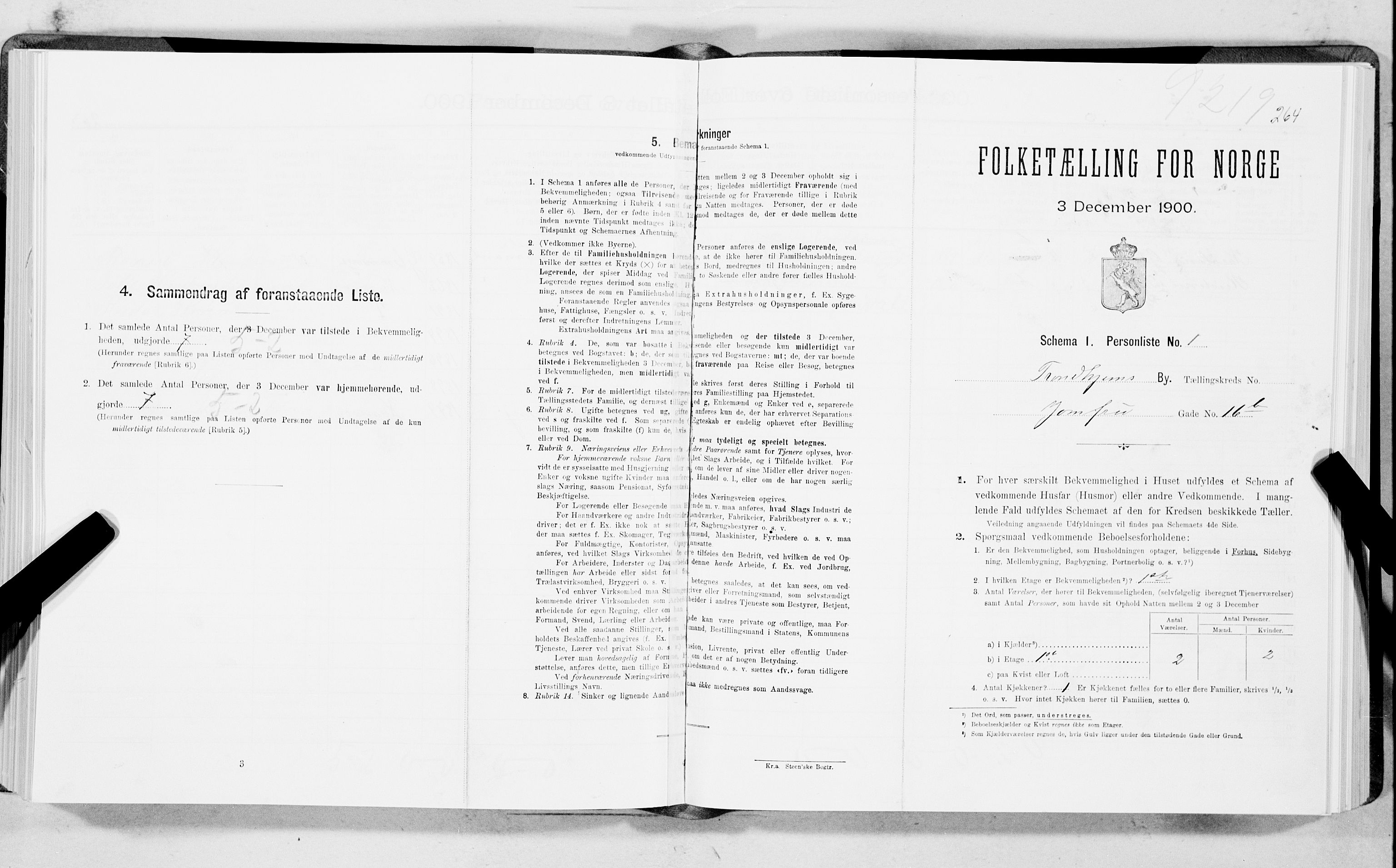 SAT, Folketelling 1900 for 1601 Trondheim kjøpstad, 1900, s. 3751
