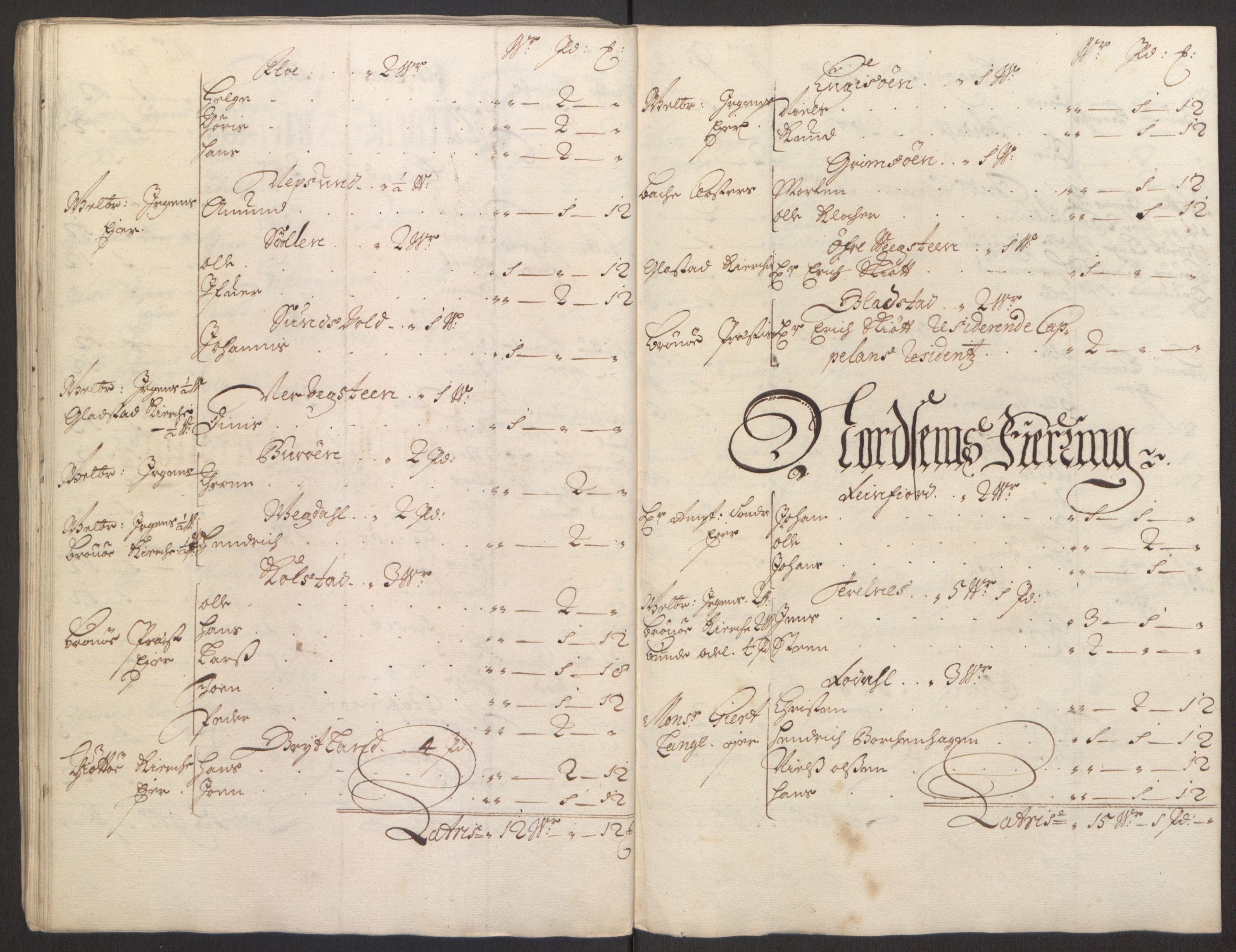 Rentekammeret inntil 1814, Reviderte regnskaper, Fogderegnskap, AV/RA-EA-4092/R65/L4505: Fogderegnskap Helgeland, 1693-1696, s. 471