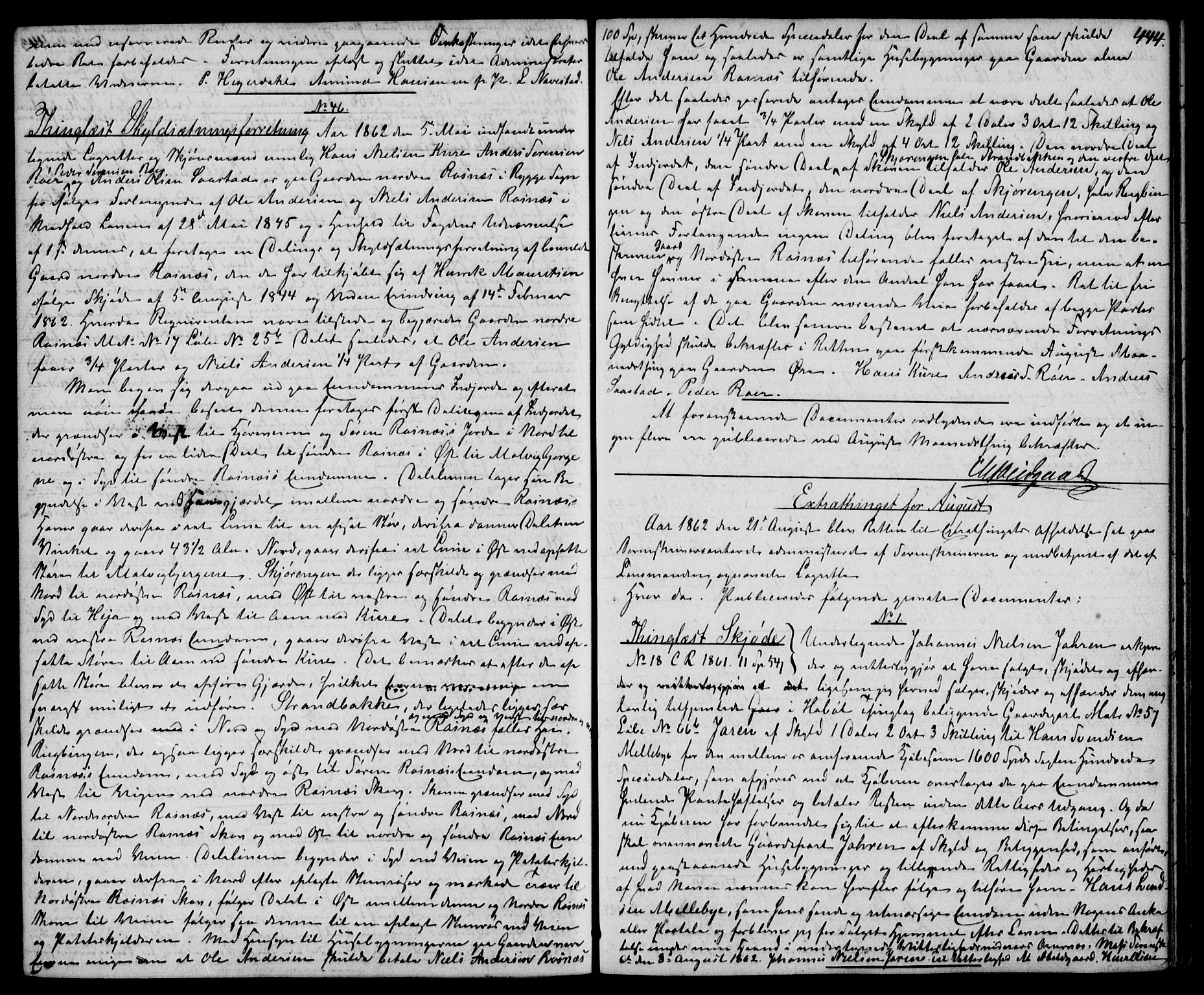 Moss sorenskriveri, SAO/A-10168: Pantebok nr. 12, 1859-1863, s. 444