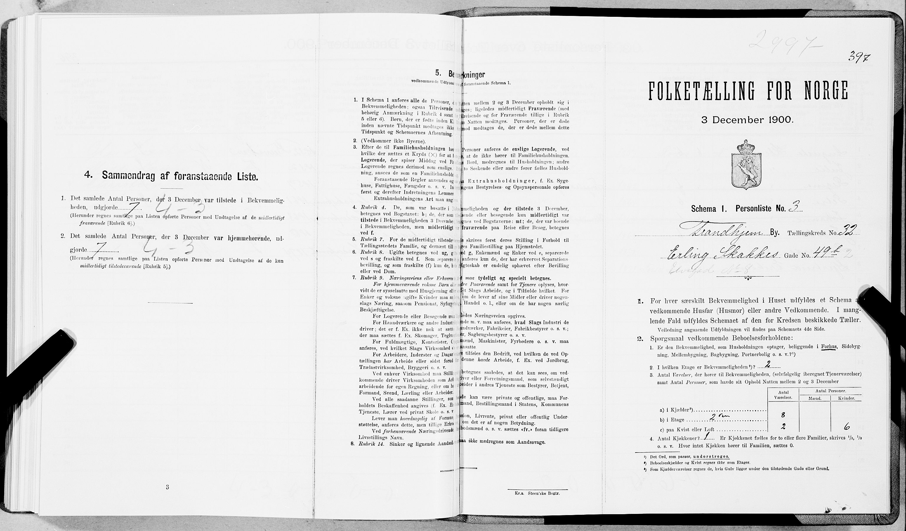 SAT, Folketelling 1900 for 1601 Trondheim kjøpstad, 1900, s. 5296