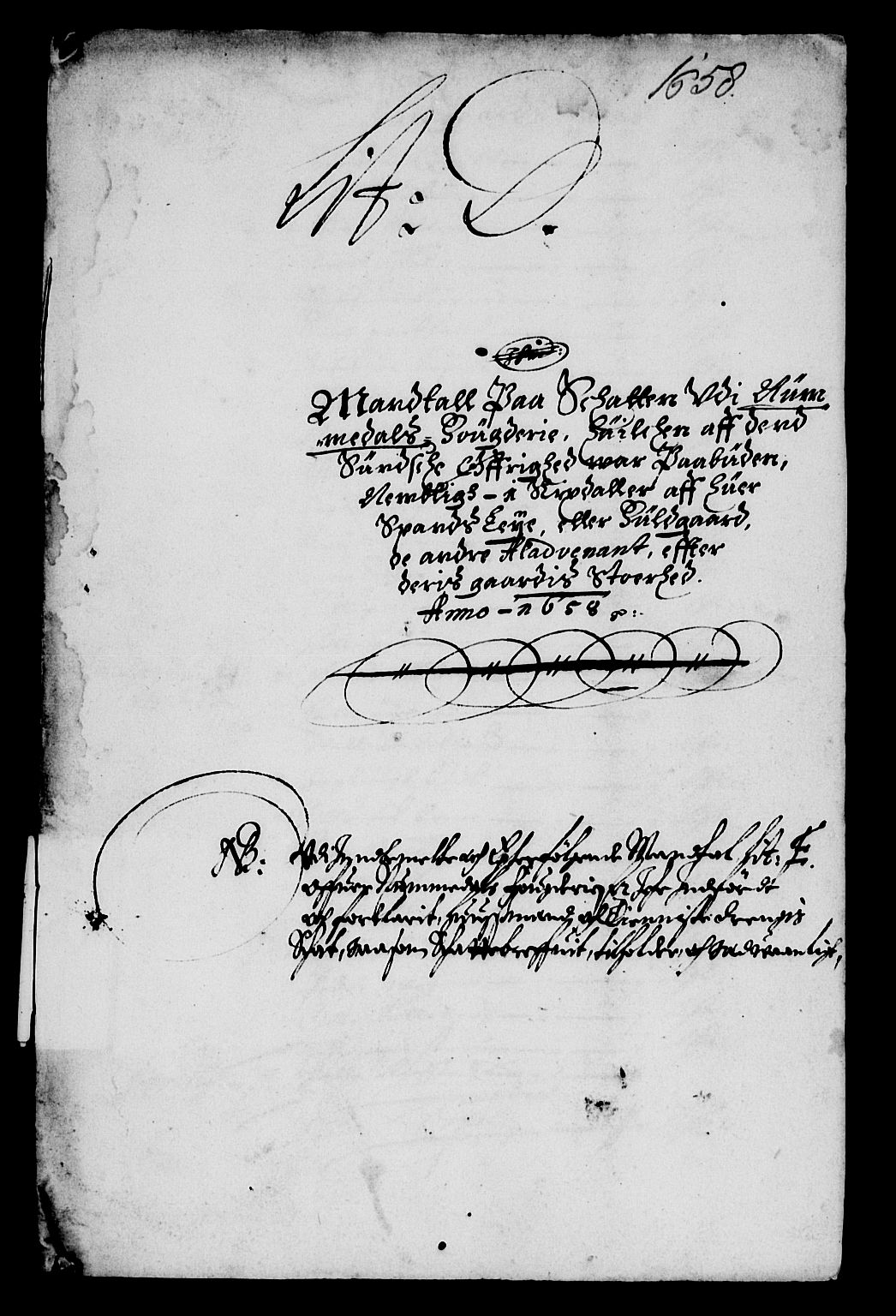 Rentekammeret inntil 1814, Reviderte regnskaper, Lensregnskaper, AV/RA-EA-5023/R/Rb/Rbw/L0133: Trondheim len, 1657-1659