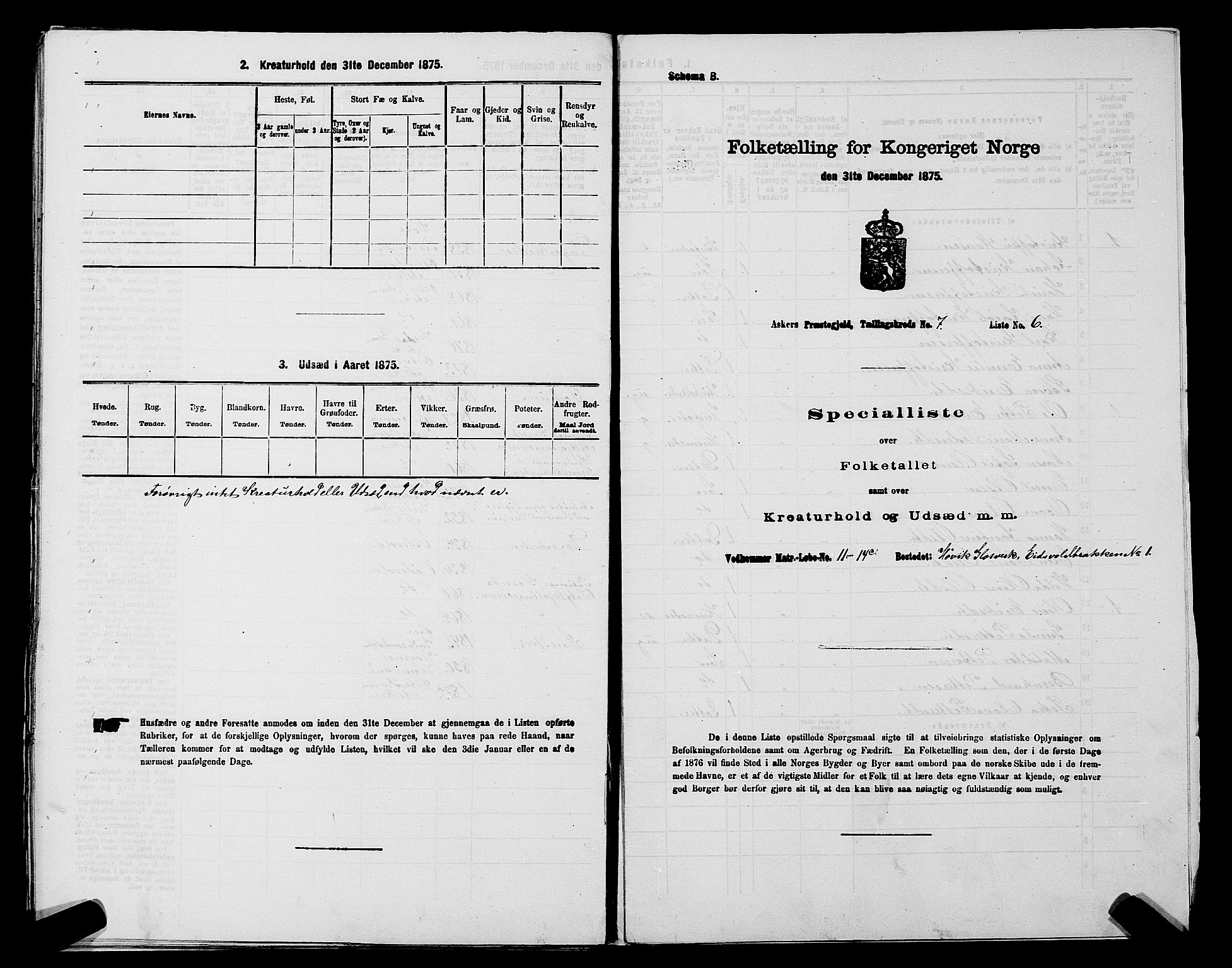 RA, Folketelling 1875 for 0220P Asker prestegjeld, 1875, s. 1423