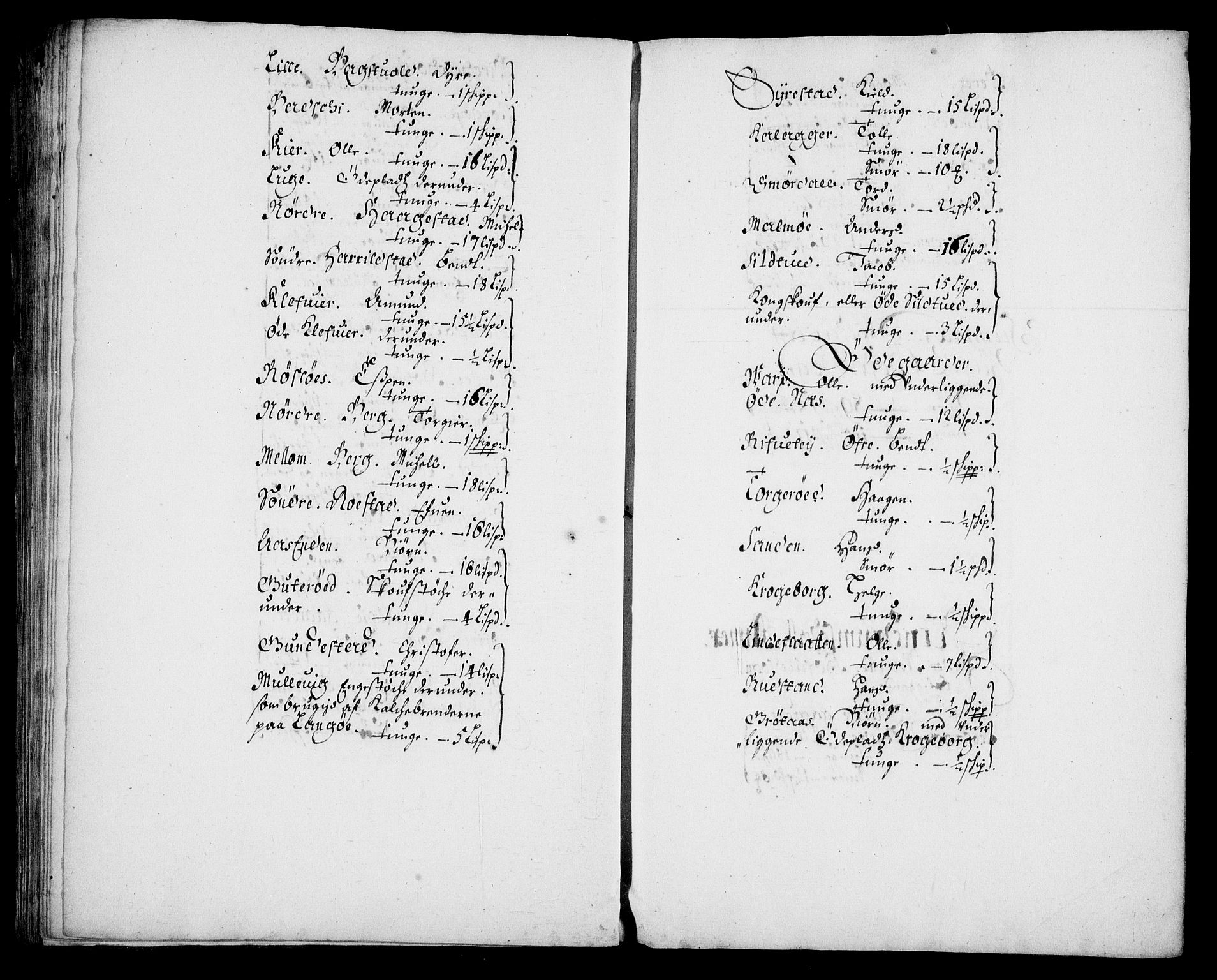 Rentekammeret inntil 1814, Realistisk ordnet avdeling, RA/EA-4070/N/Na/L0003/0003: [XI h]: Tønsbergs amt og Larvik grevskaps jordebøker: / (C) Smør- og kjøttskatt, inkludert Griffenfelds gods i Larvik grevskap, 1674