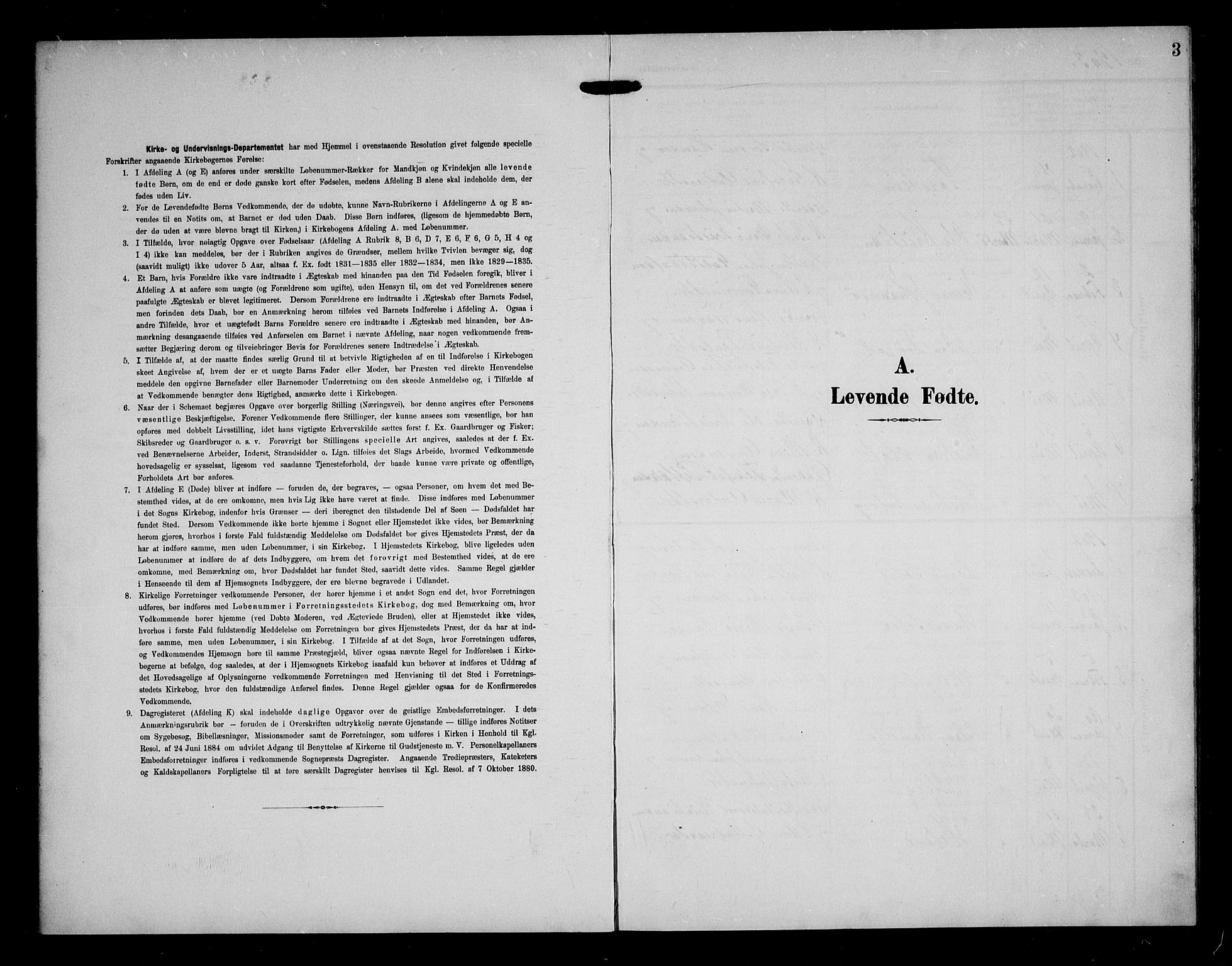 Eidsberg prestekontor Kirkebøker, SAO/A-10905/G/Gb/L0001: Klokkerbok nr. II 1, 1903-1914, s. 3