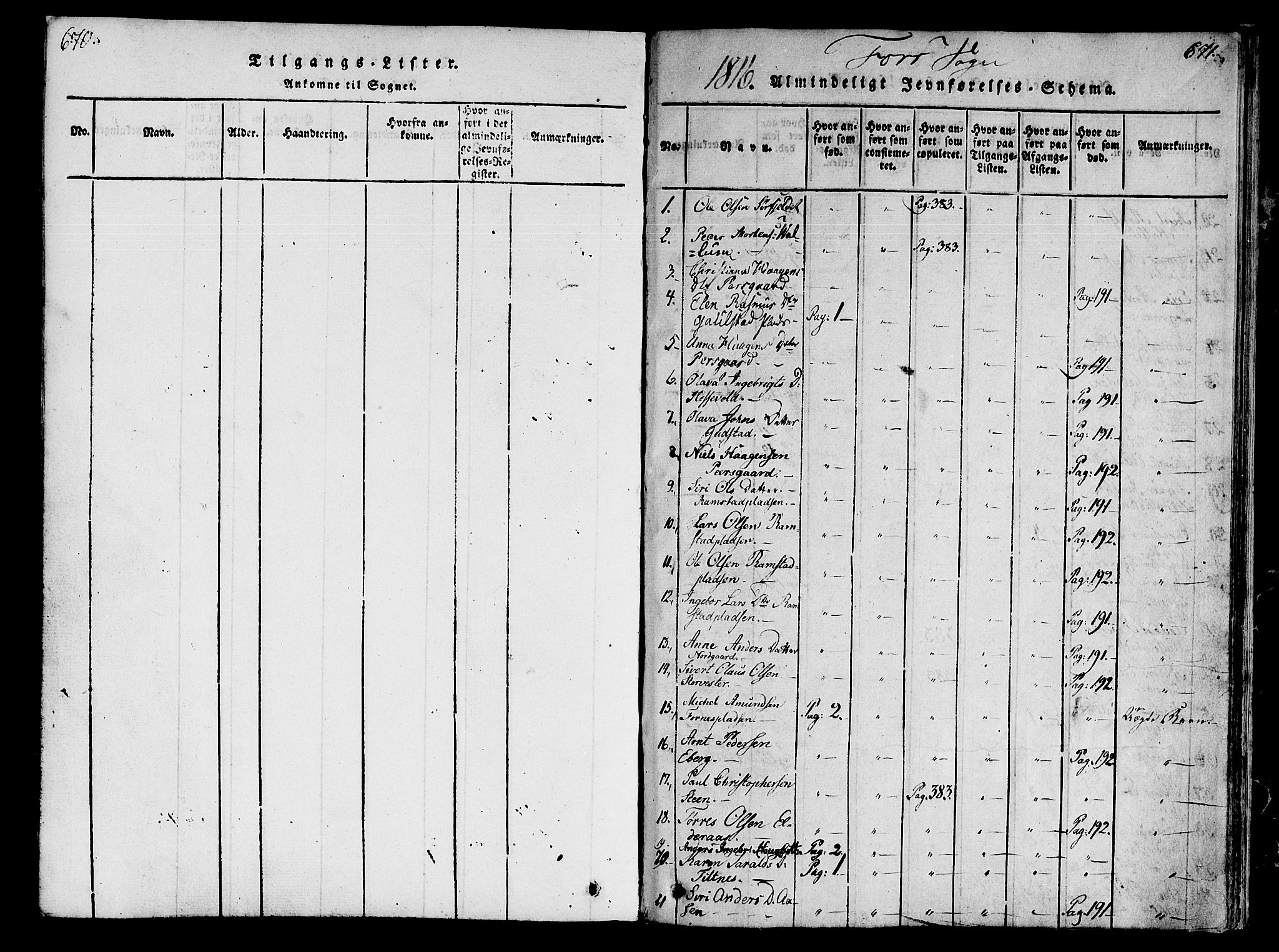 Ministerialprotokoller, klokkerbøker og fødselsregistre - Nord-Trøndelag, SAT/A-1458/746/L0441: Ministerialbok nr. 746A03 /1, 1816-1827, s. 670-671