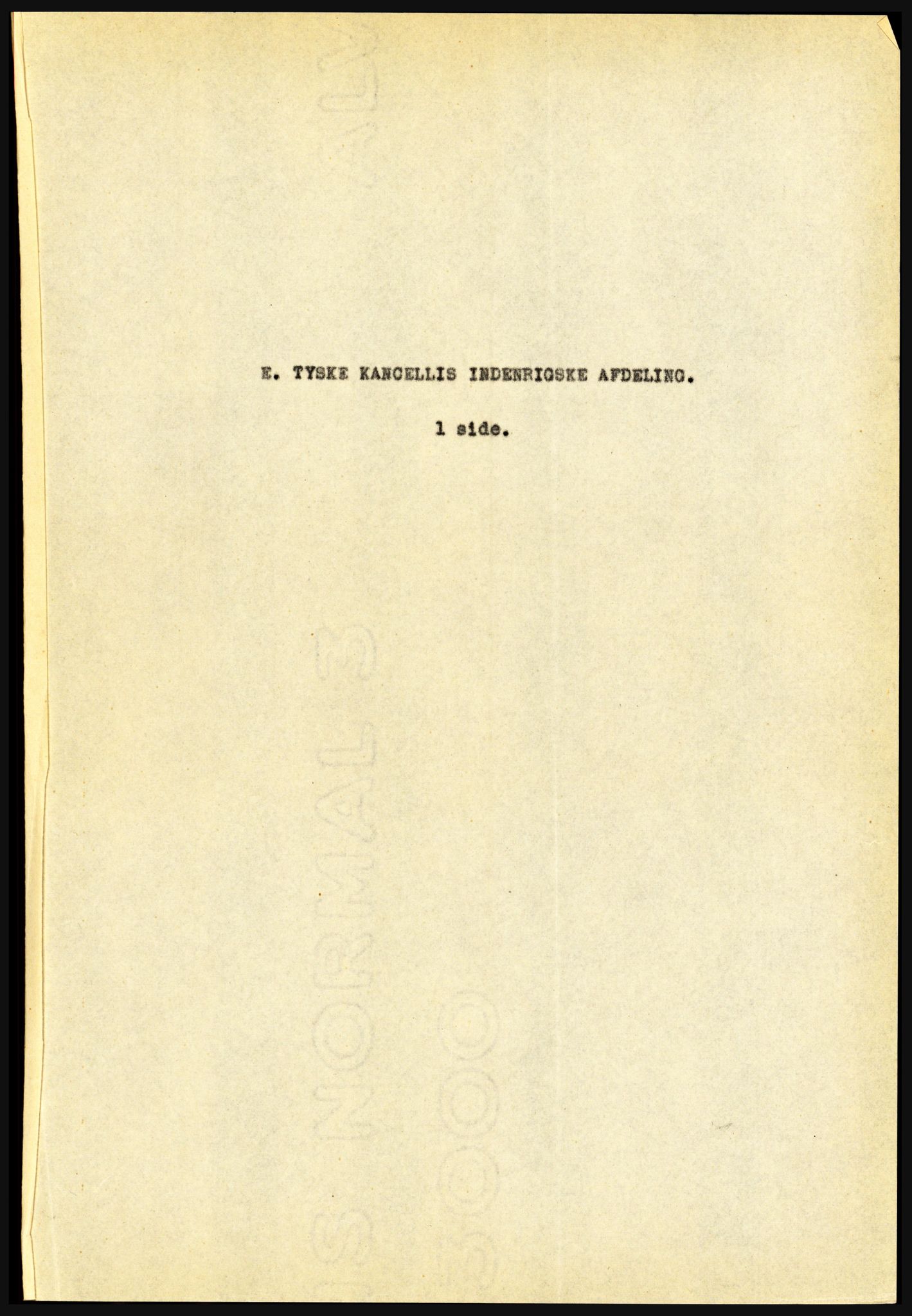 Riksarkivet, Seksjon for eldre arkiv og spesialsamlinger, AV/RA-EA-6797/H/Ha, 1953