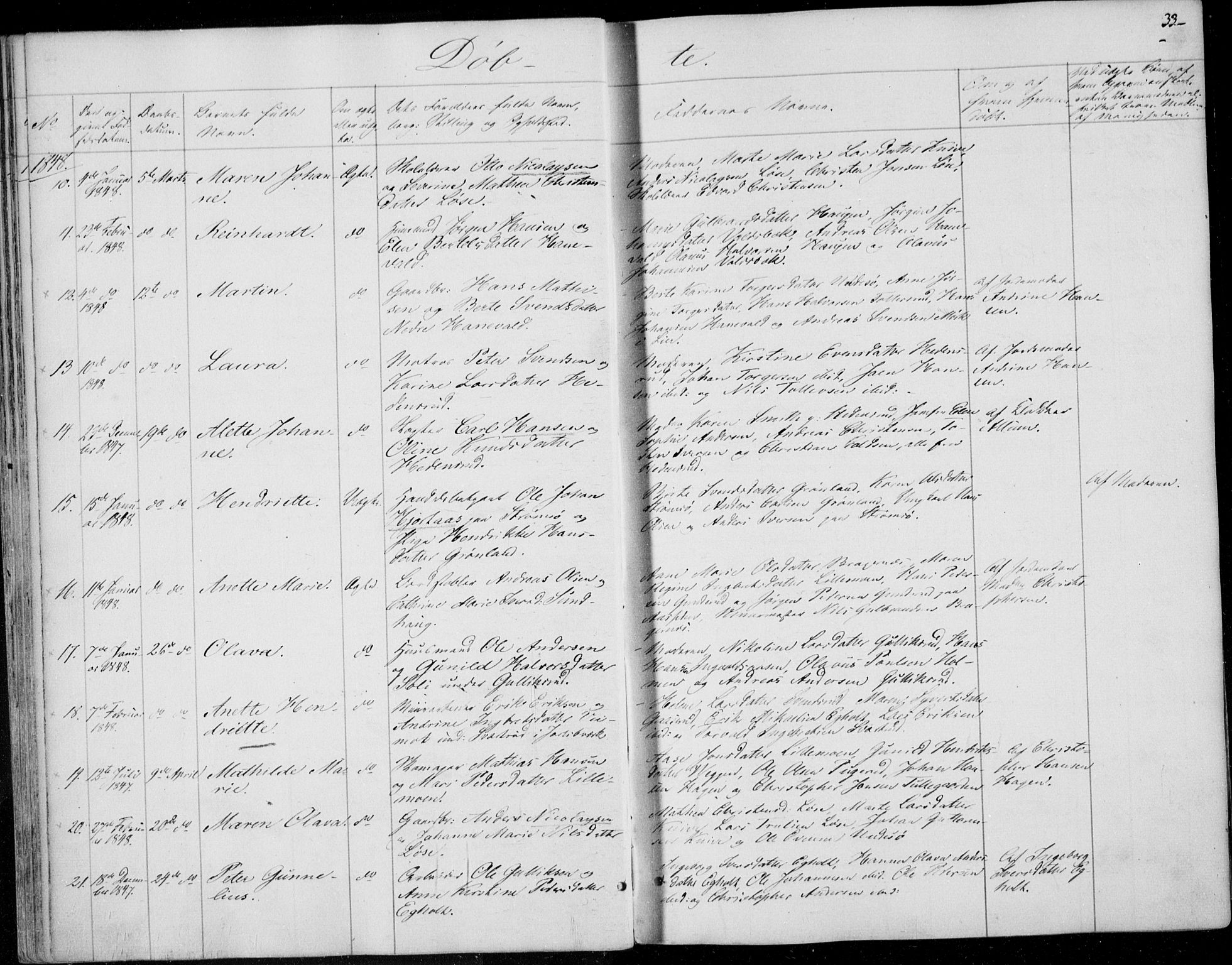 Skoger kirkebøker, SAKO/A-59/F/Fa/L0003: Ministerialbok nr. I 3, 1842-1861, s. 33