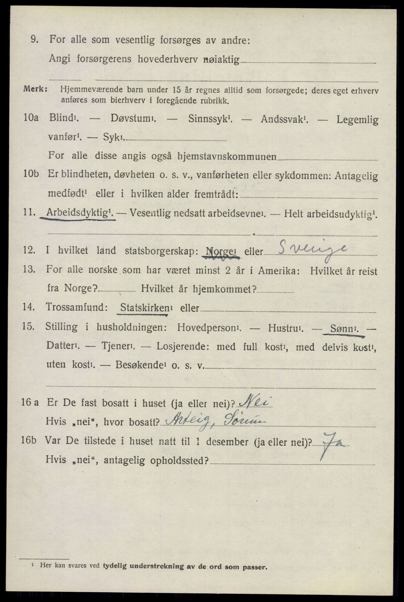 SAO, Folketelling 1920 for 0226 Sørum herred, 1920, s. 4886