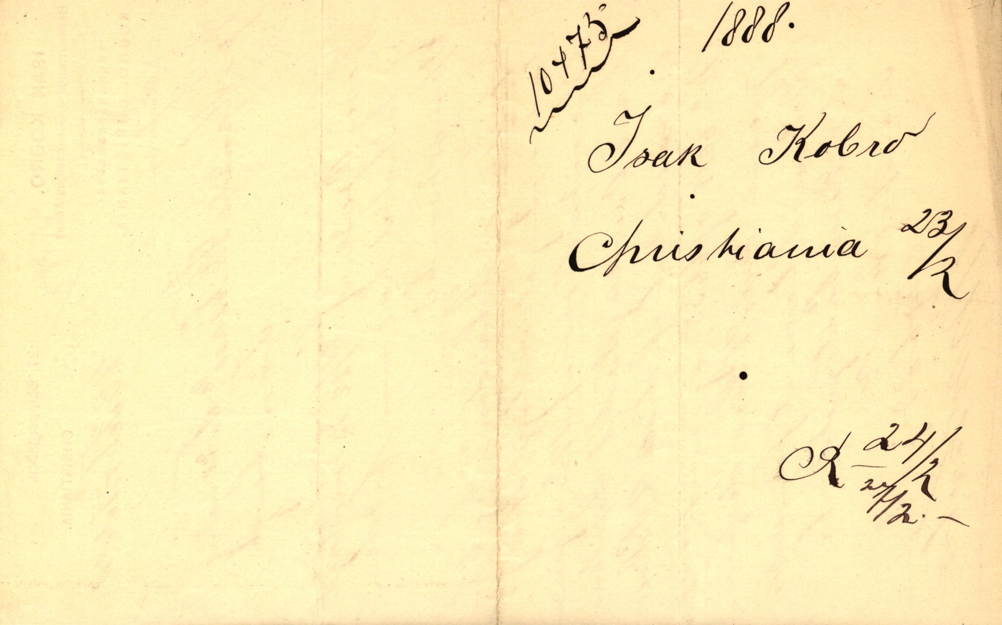 Pa 63 - Østlandske skibsassuranceforening, VEMU/A-1079/G/Ga/L0021/0005: Havaridokumenter / Haabet, Louise, Kvik, Libra, Kongsek, Ispilen, 1888, s. 64