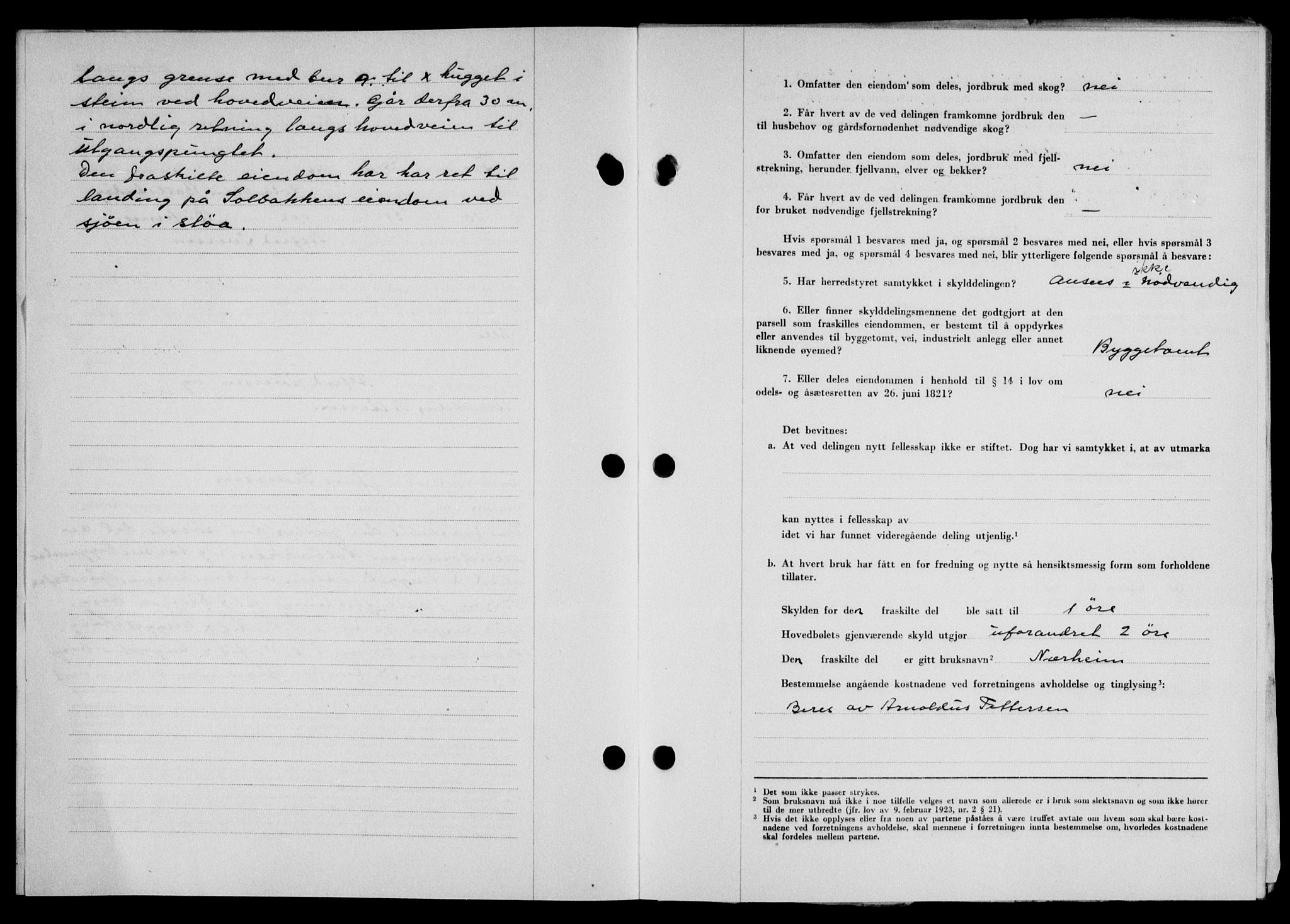 Lofoten sorenskriveri, SAT/A-0017/1/2/2C/L0015a: Pantebok nr. 15a, 1946-1947, Dagboknr: 1615/1946
