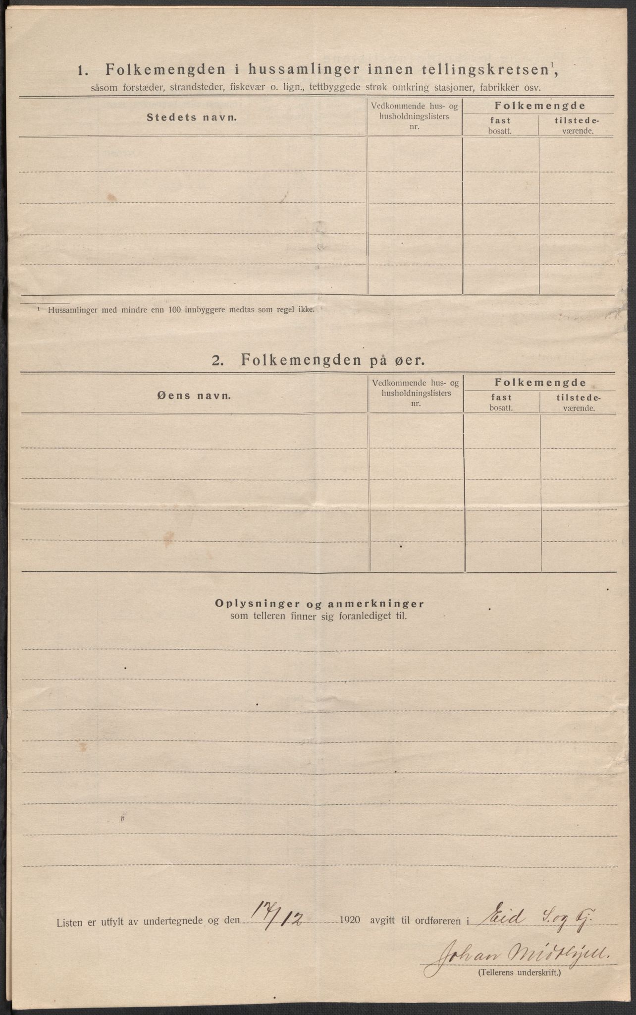 SAB, Folketelling 1920 for 1443 Eid herred, 1920, s. 14