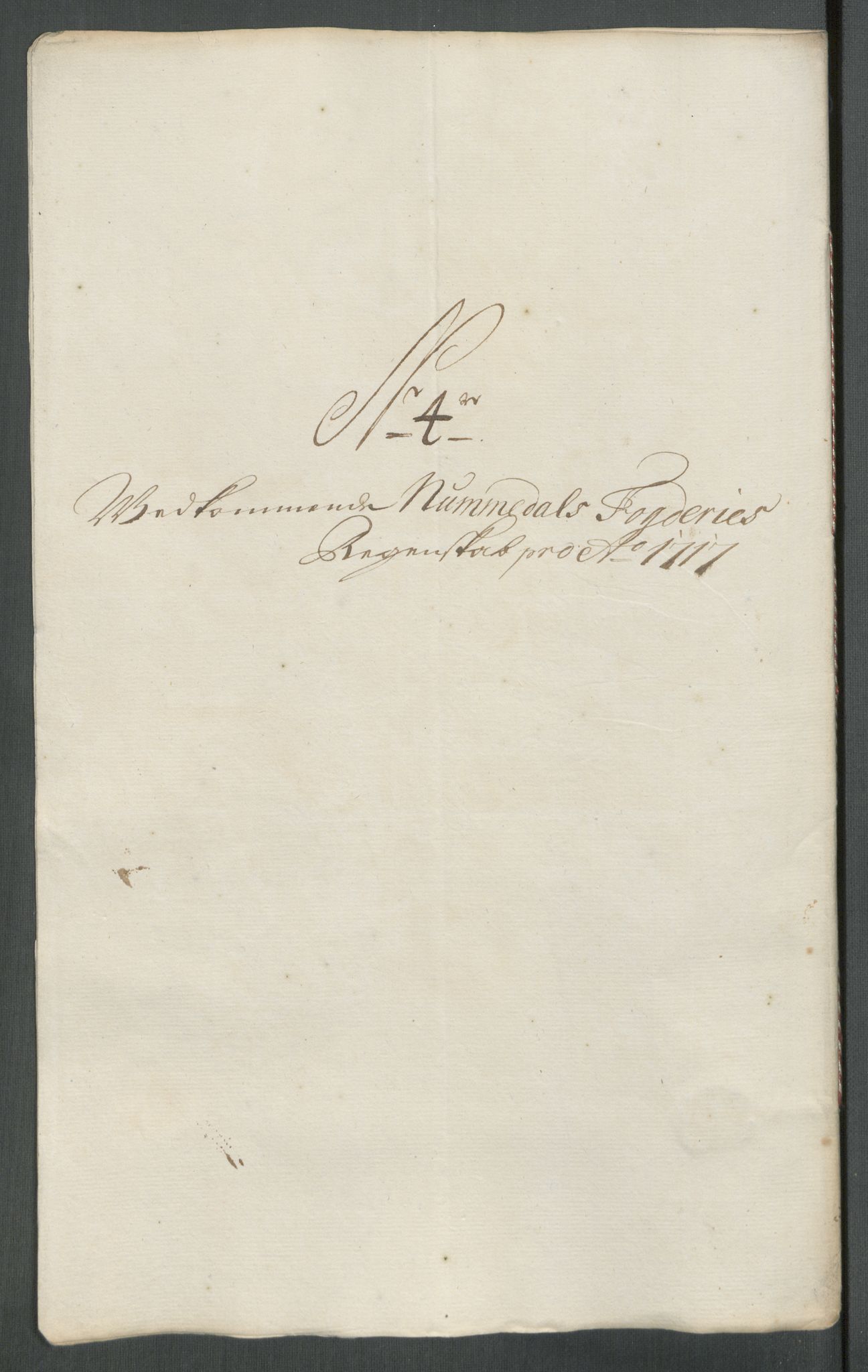 Rentekammeret inntil 1814, Reviderte regnskaper, Fogderegnskap, RA/EA-4092/R64/L4438: Fogderegnskap Namdal, 1717, s. 105