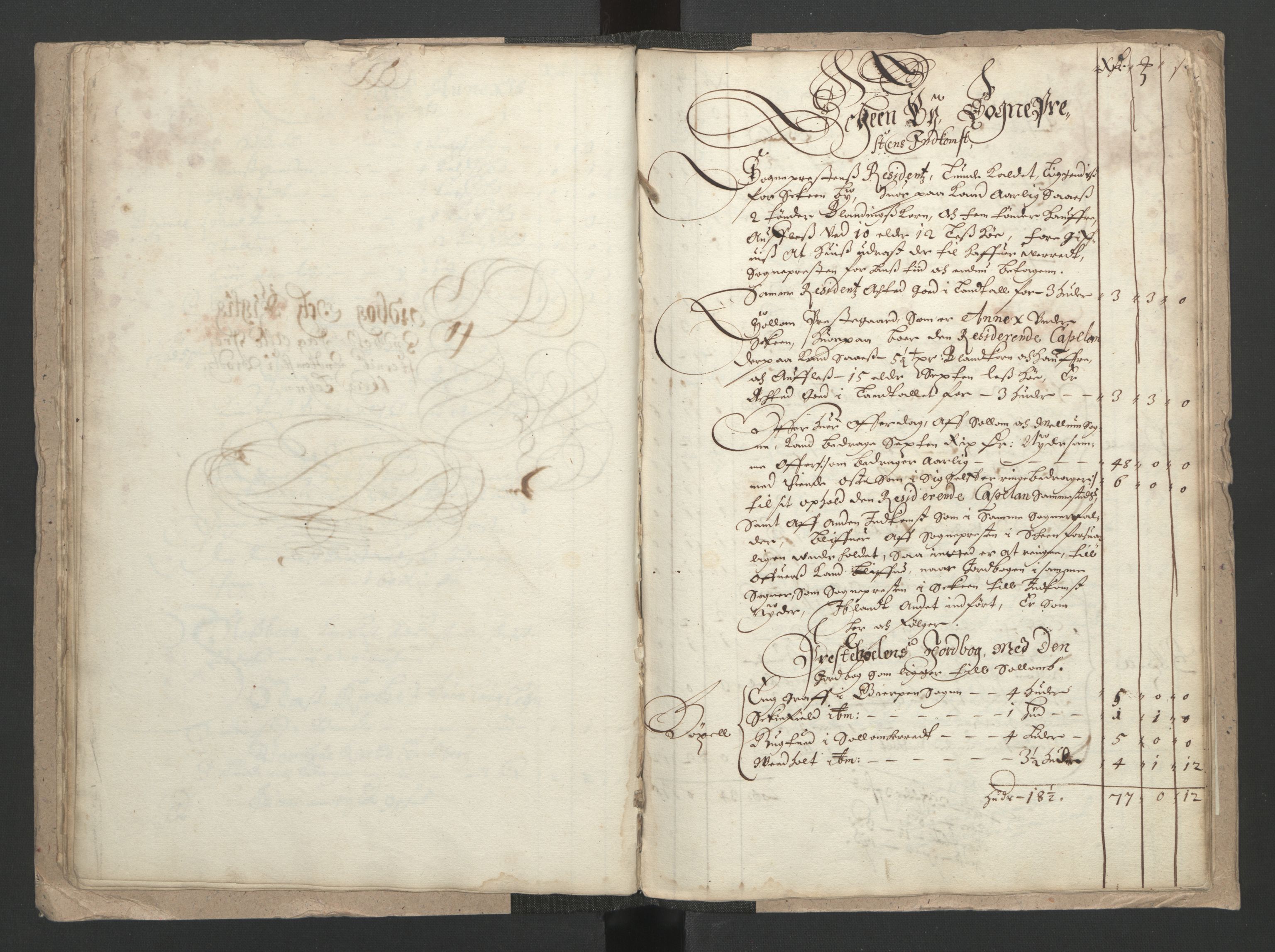 Rentekammeret inntil 1814, Realistisk ordnet avdeling, RA/EA-4070/L/L0018/0002: Skien lagdømme: / Jordebok over kirkenes og prestenes inntekter i Bratsberg len, 1661