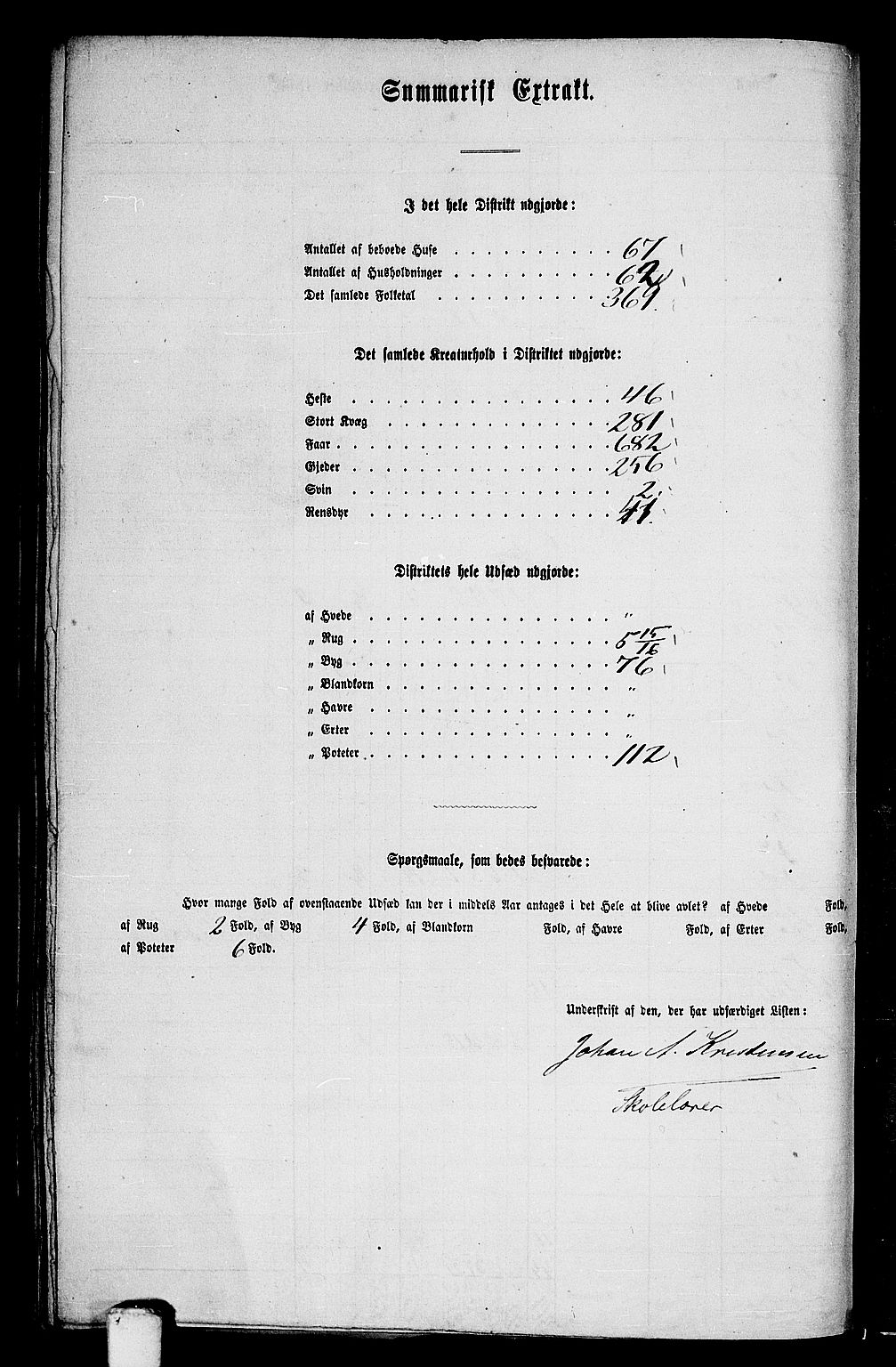 RA, Folketelling 1865 for 1840P Saltdal prestegjeld, 1865, s. 71