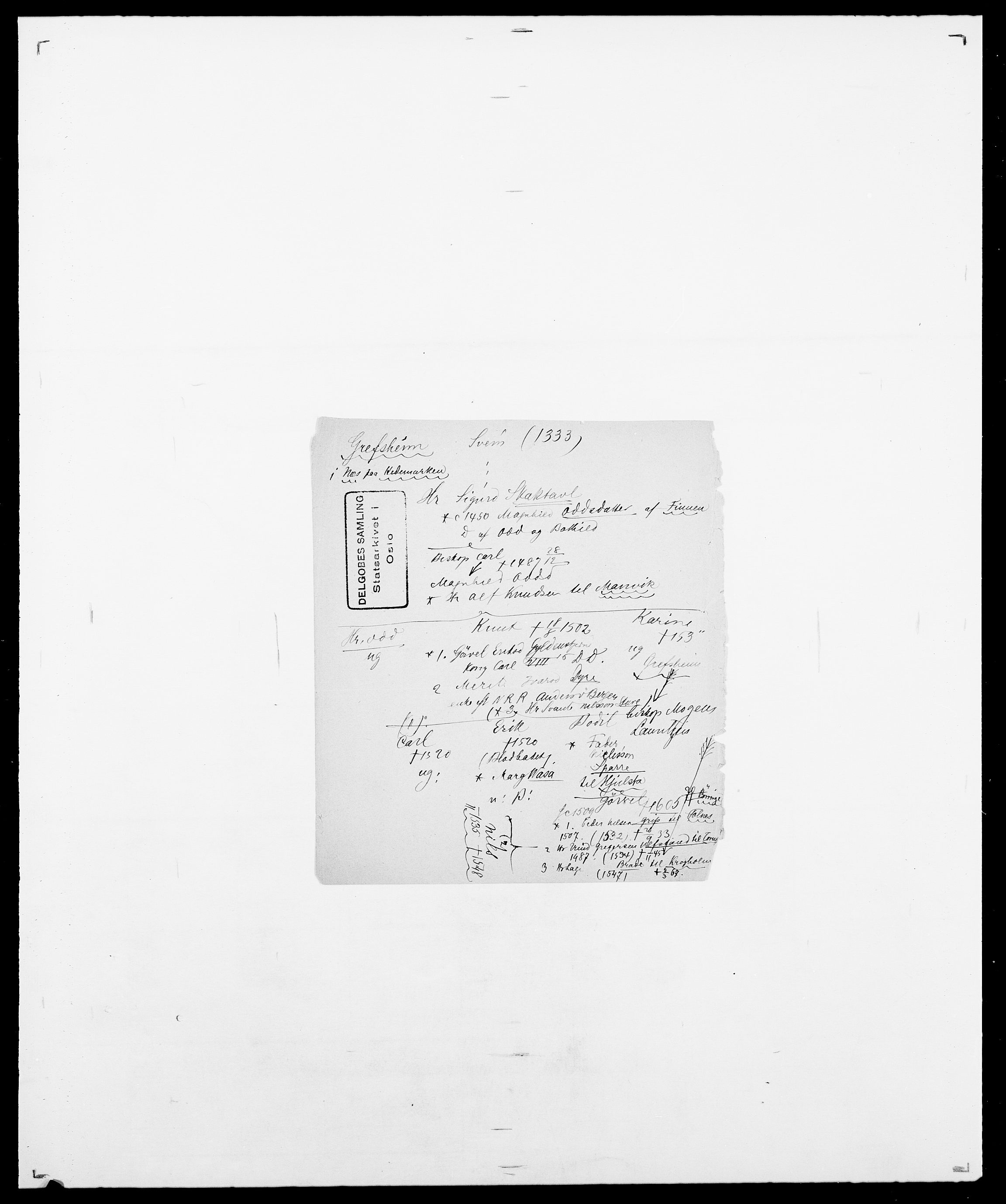 Delgobe, Charles Antoine - samling, SAO/PAO-0038/D/Da/L0014: Giebdhausen - Grip, s. 590
