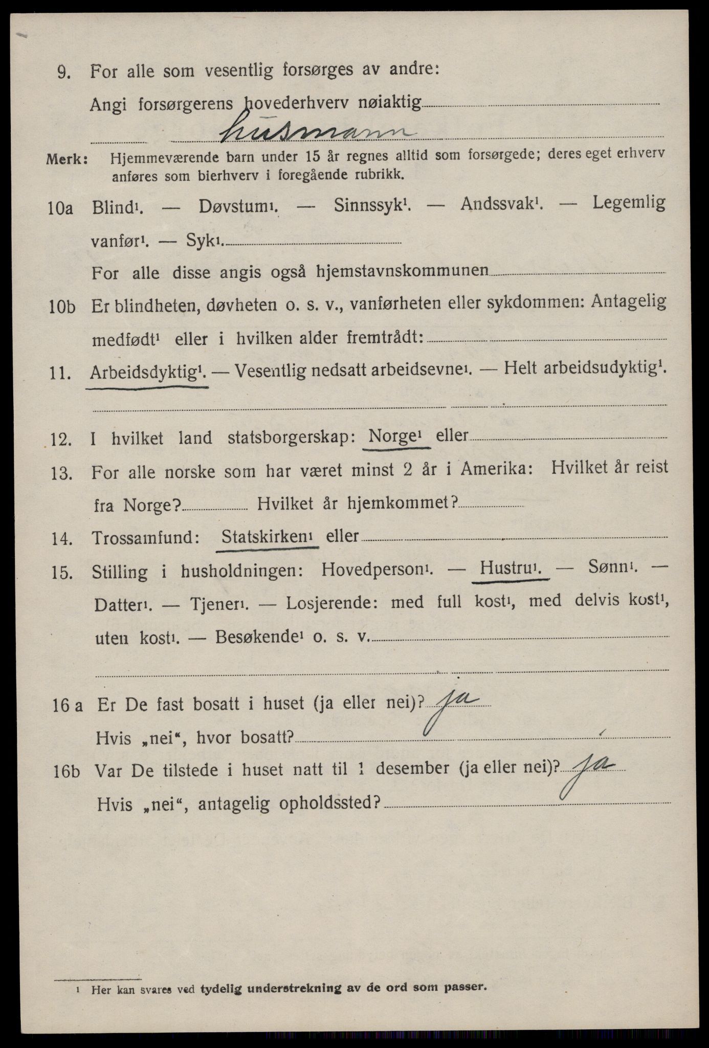 SAKO, Folketelling 1920 for 0830 Nissedal herred, 1920, s. 1838