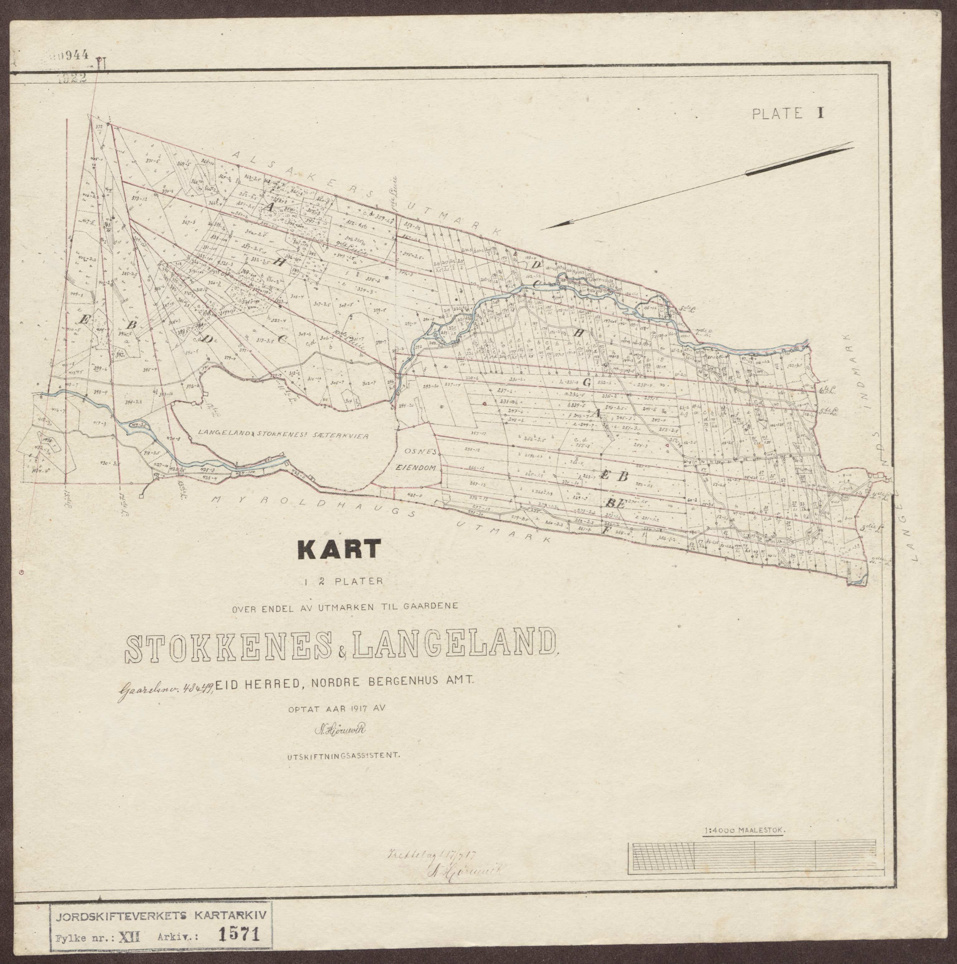 Jordskifteverkets kartarkiv, AV/RA-S-3929/T, 1859-1988, s. 1786