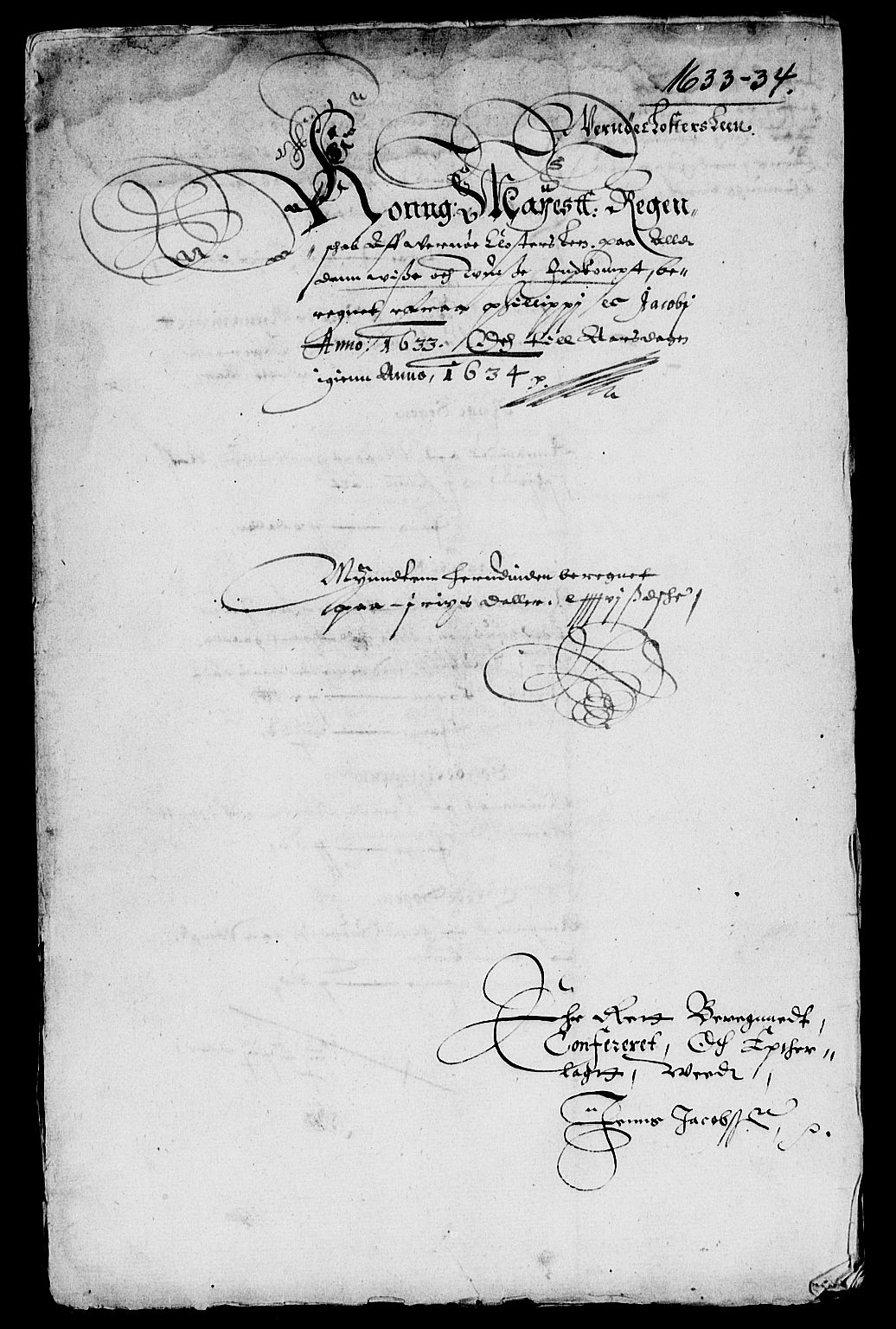 Rentekammeret inntil 1814, Reviderte regnskaper, Lensregnskaper, RA/EA-5023/R/Rb/Rbg/L0003: Verne kloster len, 1619-1636