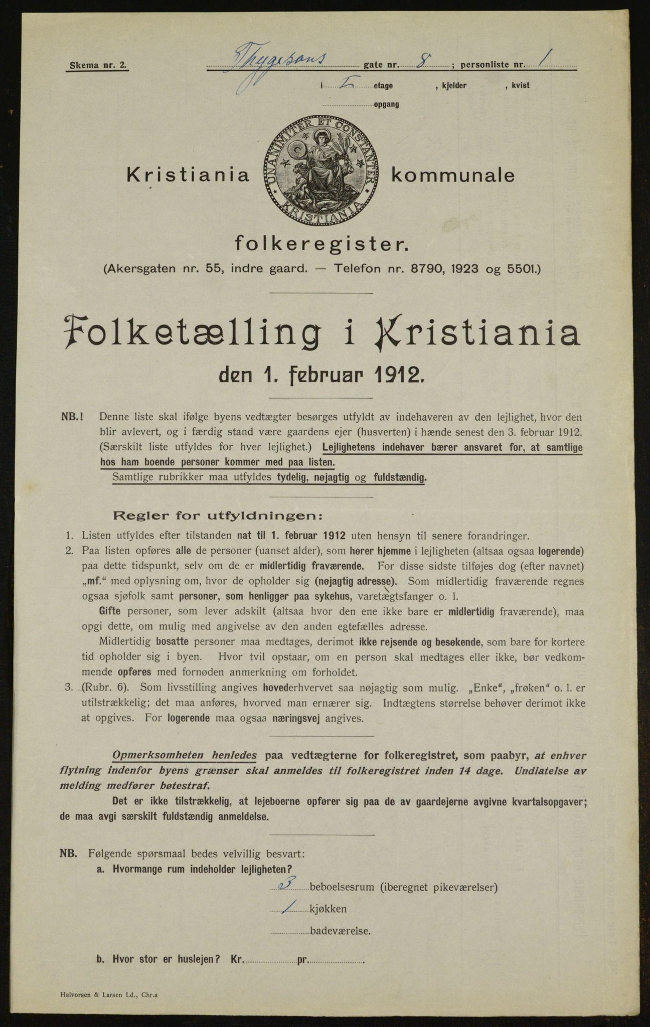 OBA, Kommunal folketelling 1.2.1912 for Kristiania, 1912, s. 111360