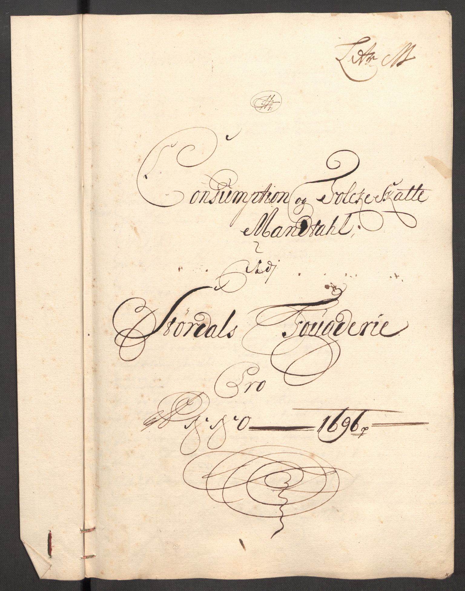 Rentekammeret inntil 1814, Reviderte regnskaper, Fogderegnskap, RA/EA-4092/R62/L4188: Fogderegnskap Stjørdal og Verdal, 1696, s. 138