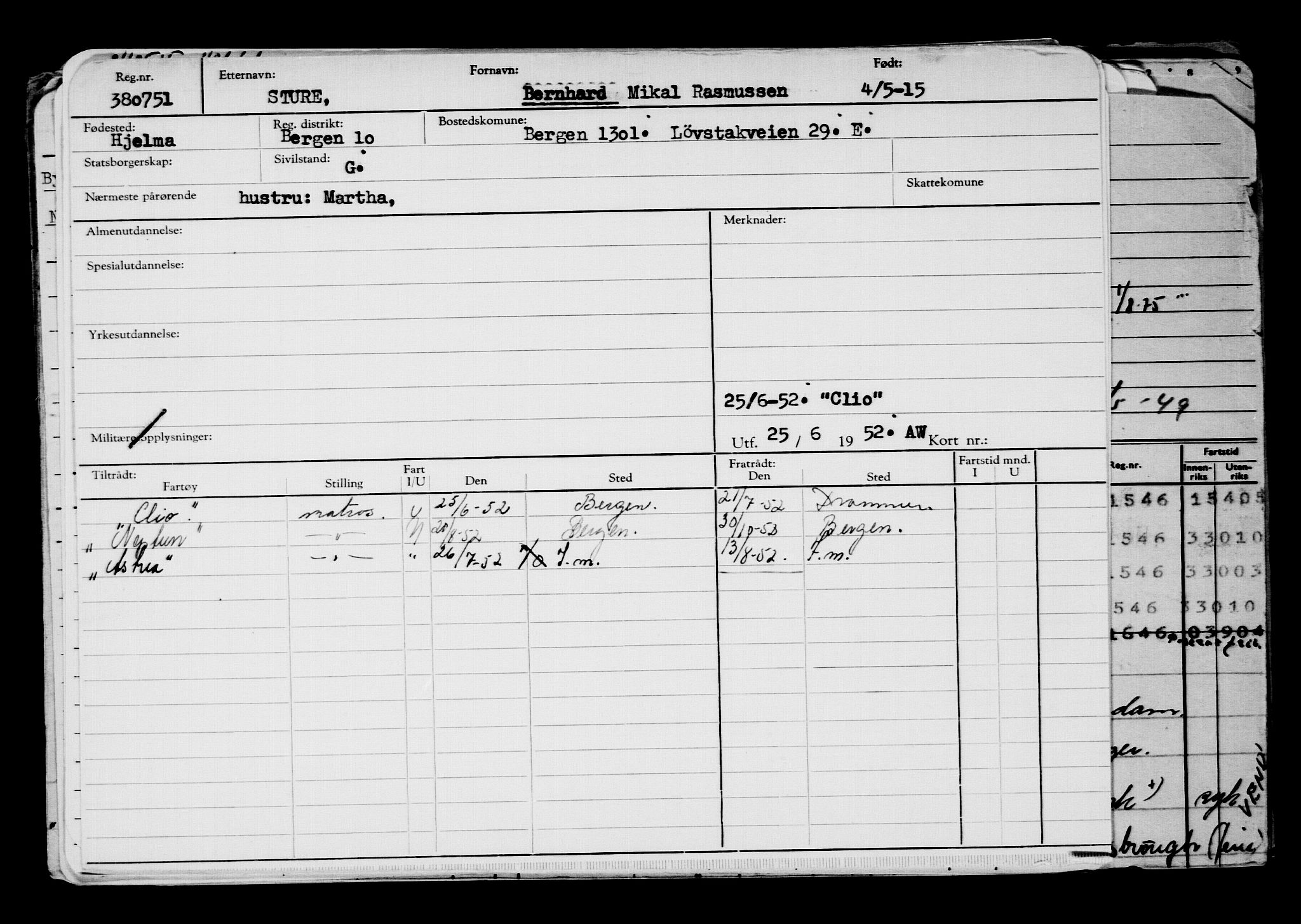 Direktoratet for sjømenn, AV/RA-S-3545/G/Gb/L0129: Hovedkort, 1915, s. 497