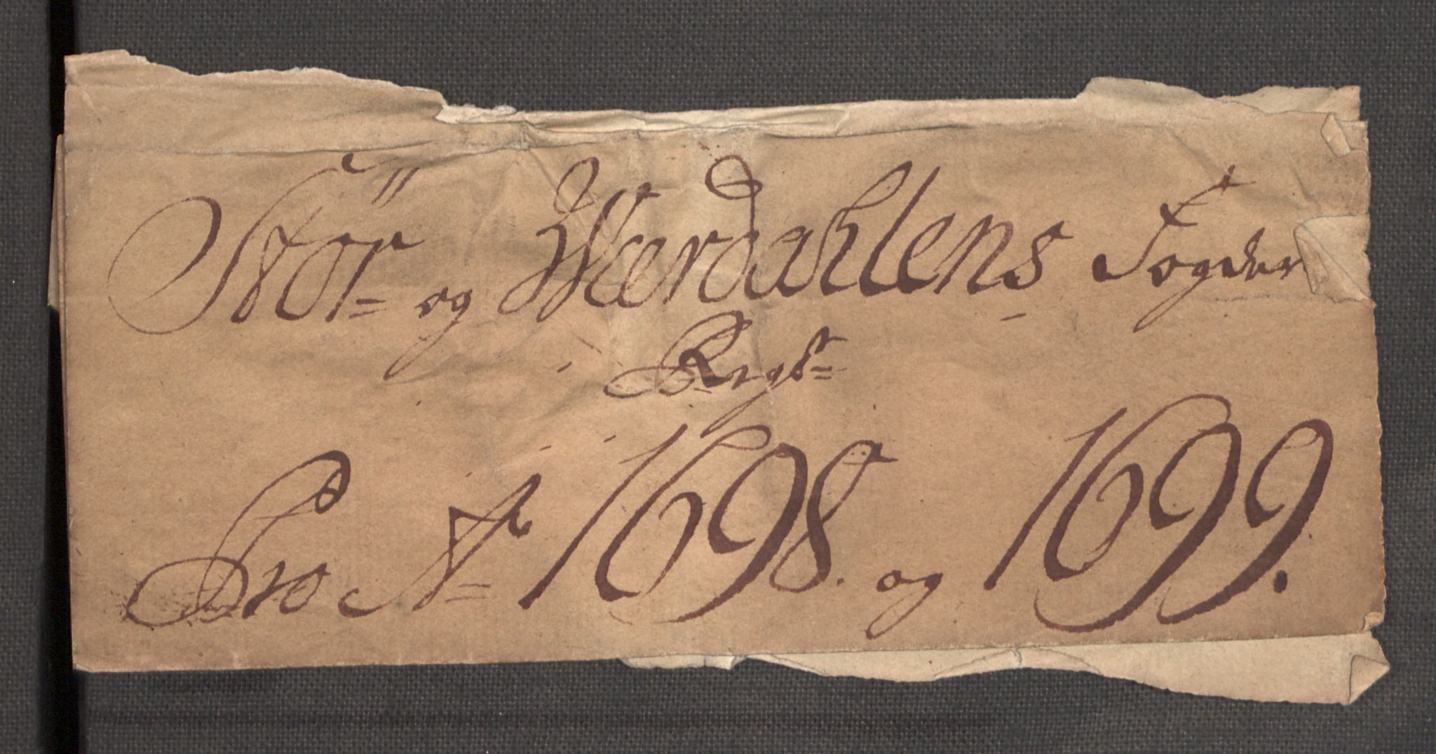 Rentekammeret inntil 1814, Reviderte regnskaper, Fogderegnskap, AV/RA-EA-4092/R62/L4190: Fogderegnskap Stjørdal og Verdal, 1698, s. 3