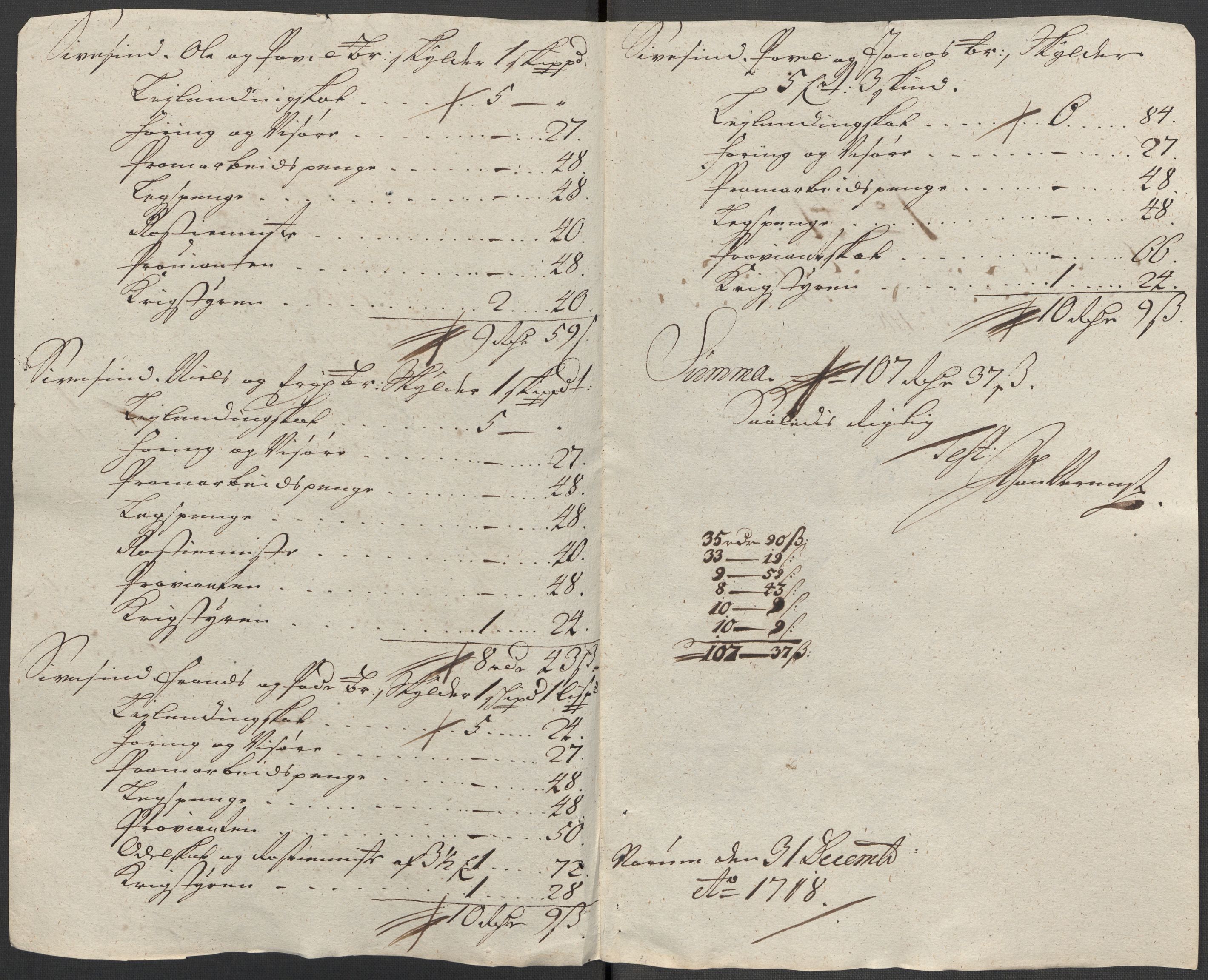 Rentekammeret inntil 1814, Reviderte regnskaper, Fogderegnskap, AV/RA-EA-4092/R18/L1320: Fogderegnskap Hadeland, Toten og Valdres, 1718, s. 222