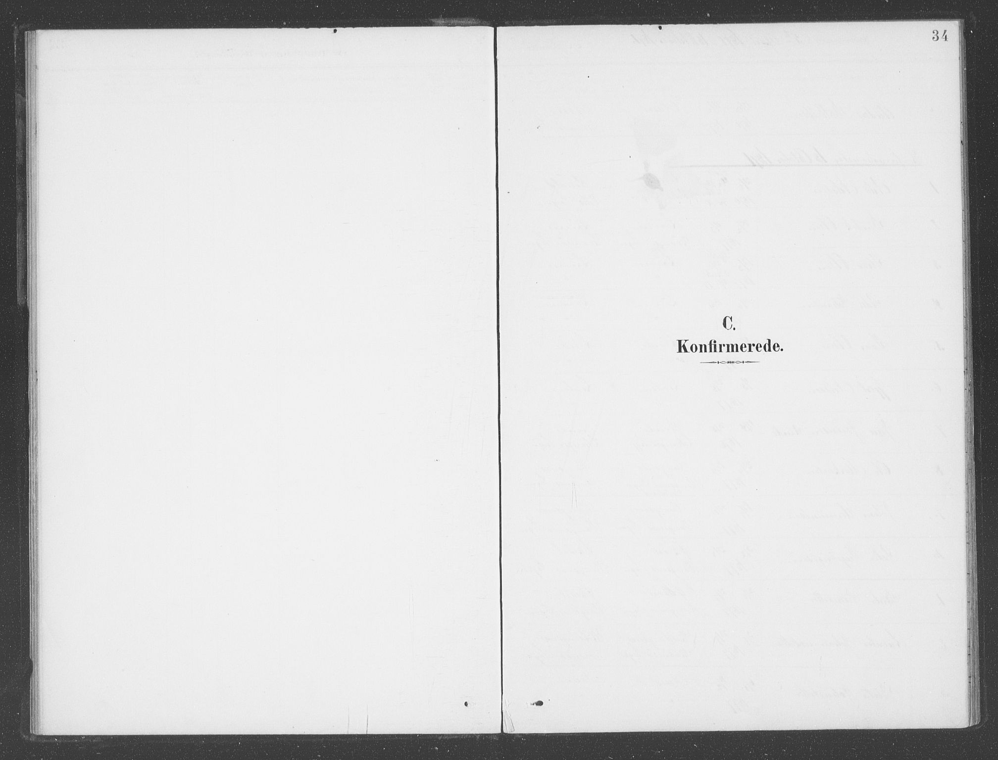 Vik sokneprestembete, AV/SAB-A-81501/H/Haa/Haad/L0002: Ministerialbok nr. D  2, 1891-1907, s. 34