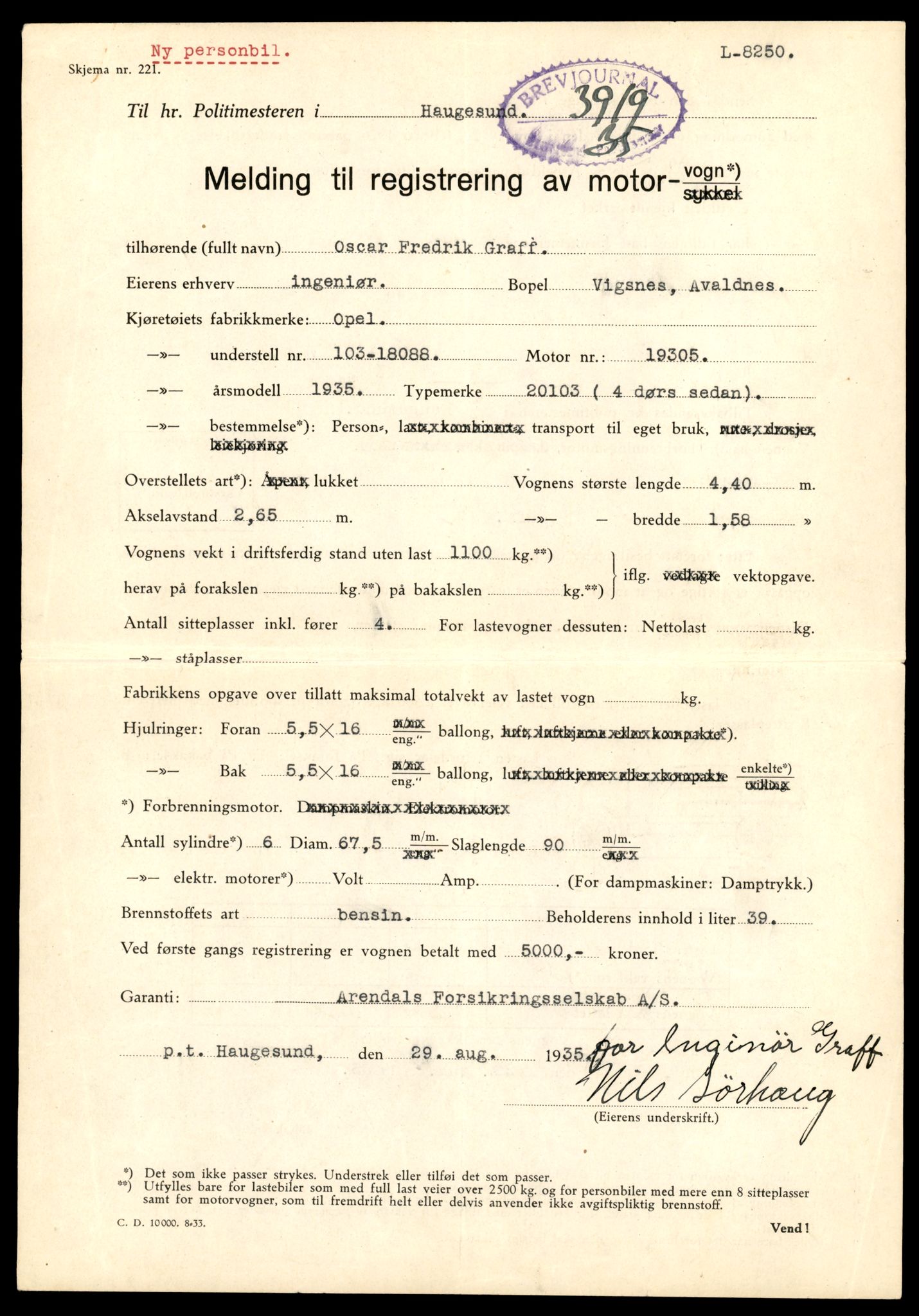 Møre og Romsdal vegkontor - Ålesund trafikkstasjon, AV/SAT-A-4099/F/Fe/L0043: Registreringskort for kjøretøy T 14080 - T 14204, 1927-1998, s. 1135