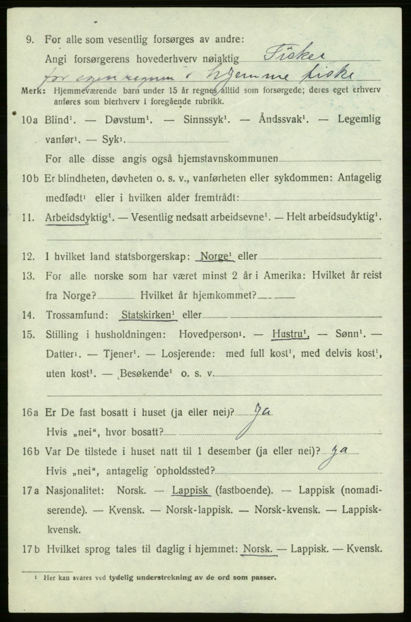SATØ, Folketelling 1920 for 2017 Kvalsund herred, 1920, s. 483