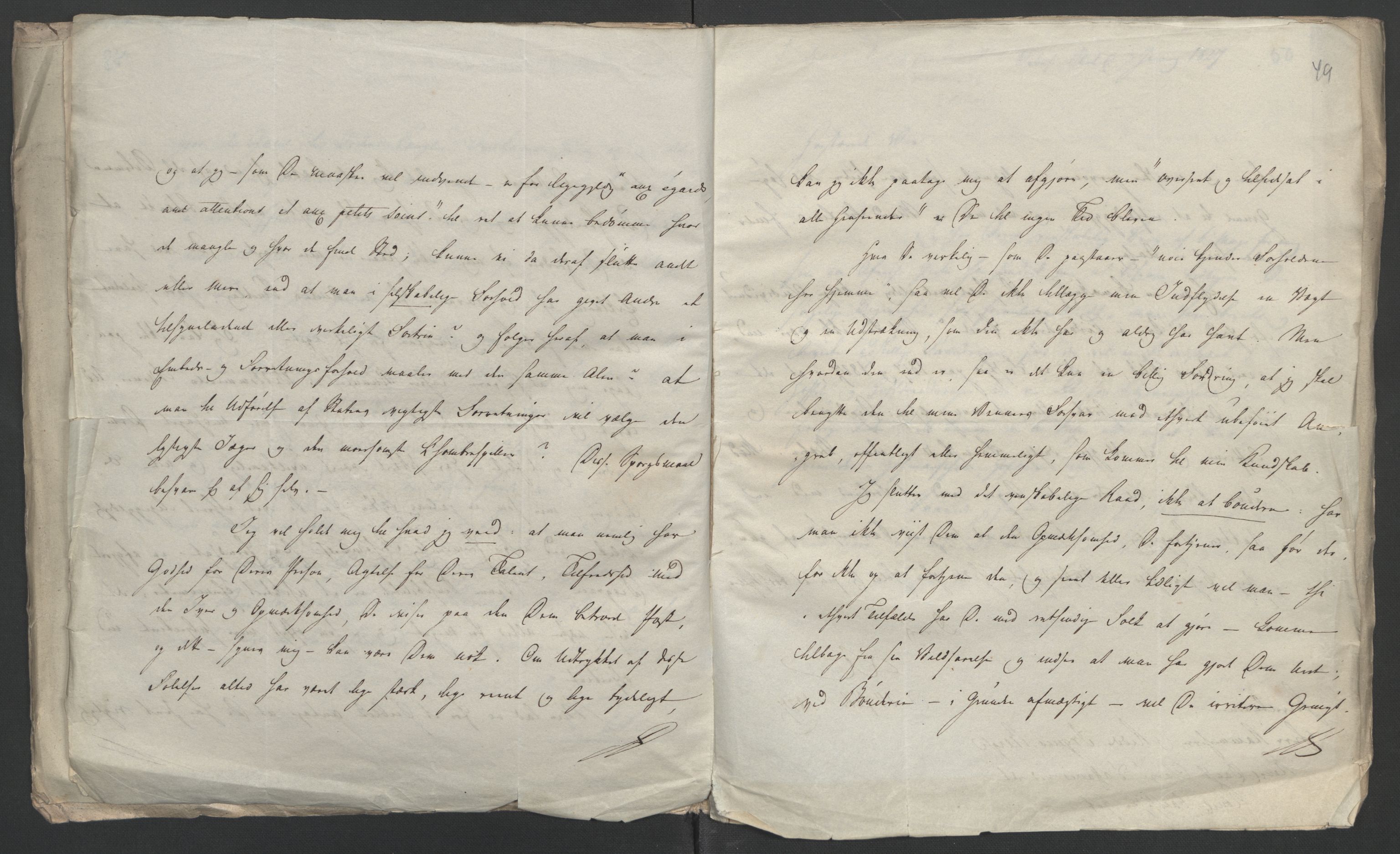 Faye, Andreas, AV/RA-PA-0015/F/Fh/L0026/0005: -- / Breve fra Irgens-Berghs til hans svoger A. Holstein og fra J. G. Adler til Irgens-Bergh 1816-27, s. 53