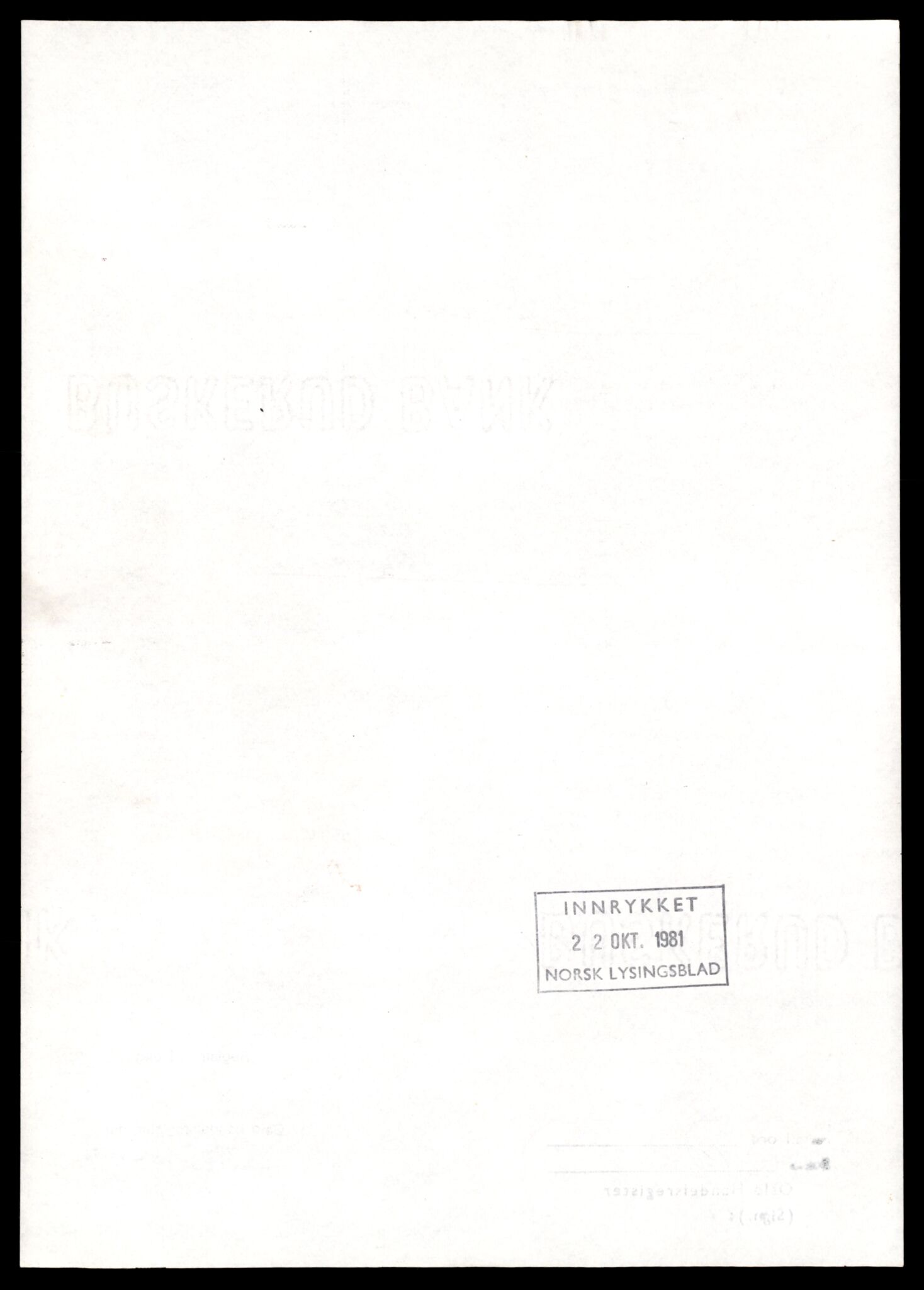 Oslo byfogd, Handelsregisteret, SAT/A-10867/G/Gc/Gca/L0311: Ikke konverterte foretak, Haud-Haug, 1890-1990, s. 2