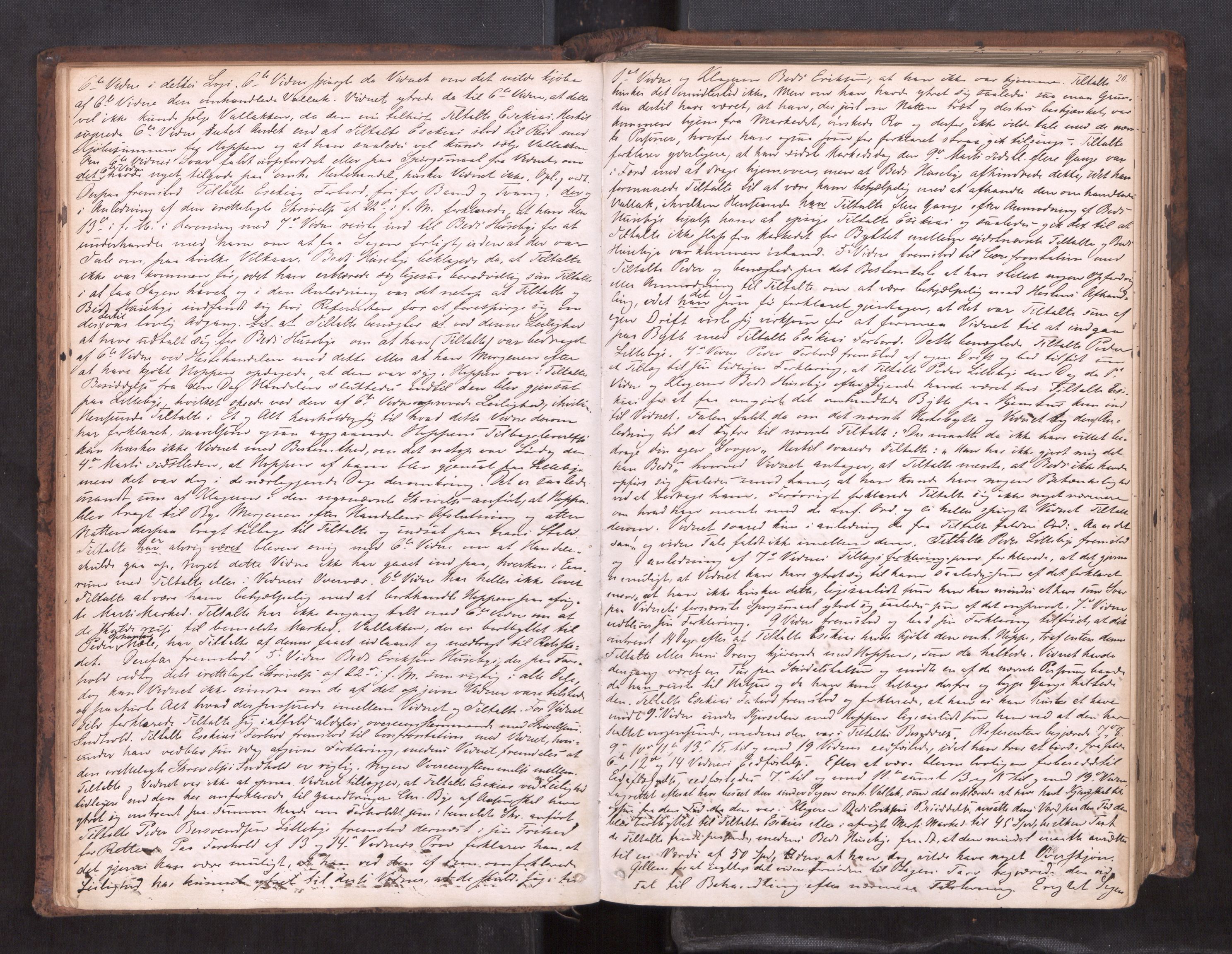 Stjør- og Verdal sorenskriveri, AV/SAT-A-4167/1/1/1B/L0019: Ekstrarettsprotokoll, 1864-1877, s. 19b-20a