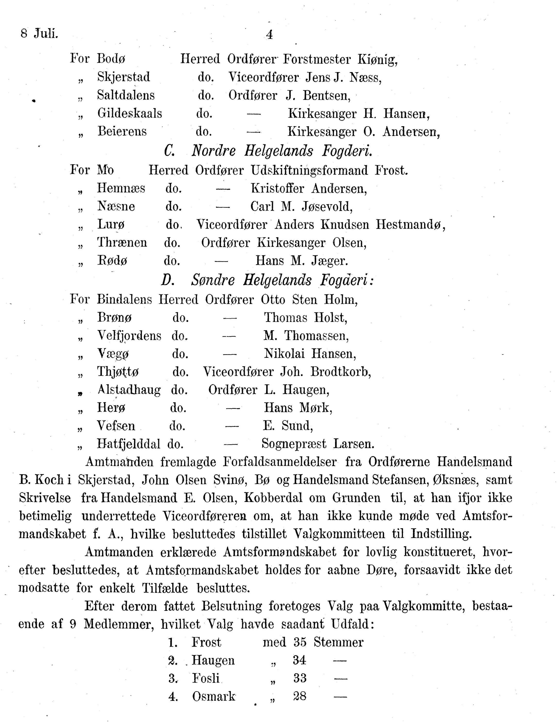 Nordland Fylkeskommune. Fylkestinget, AIN/NFK-17/176/A/Ac/L0014: Fylkestingsforhandlinger 1881-1885, 1881-1885