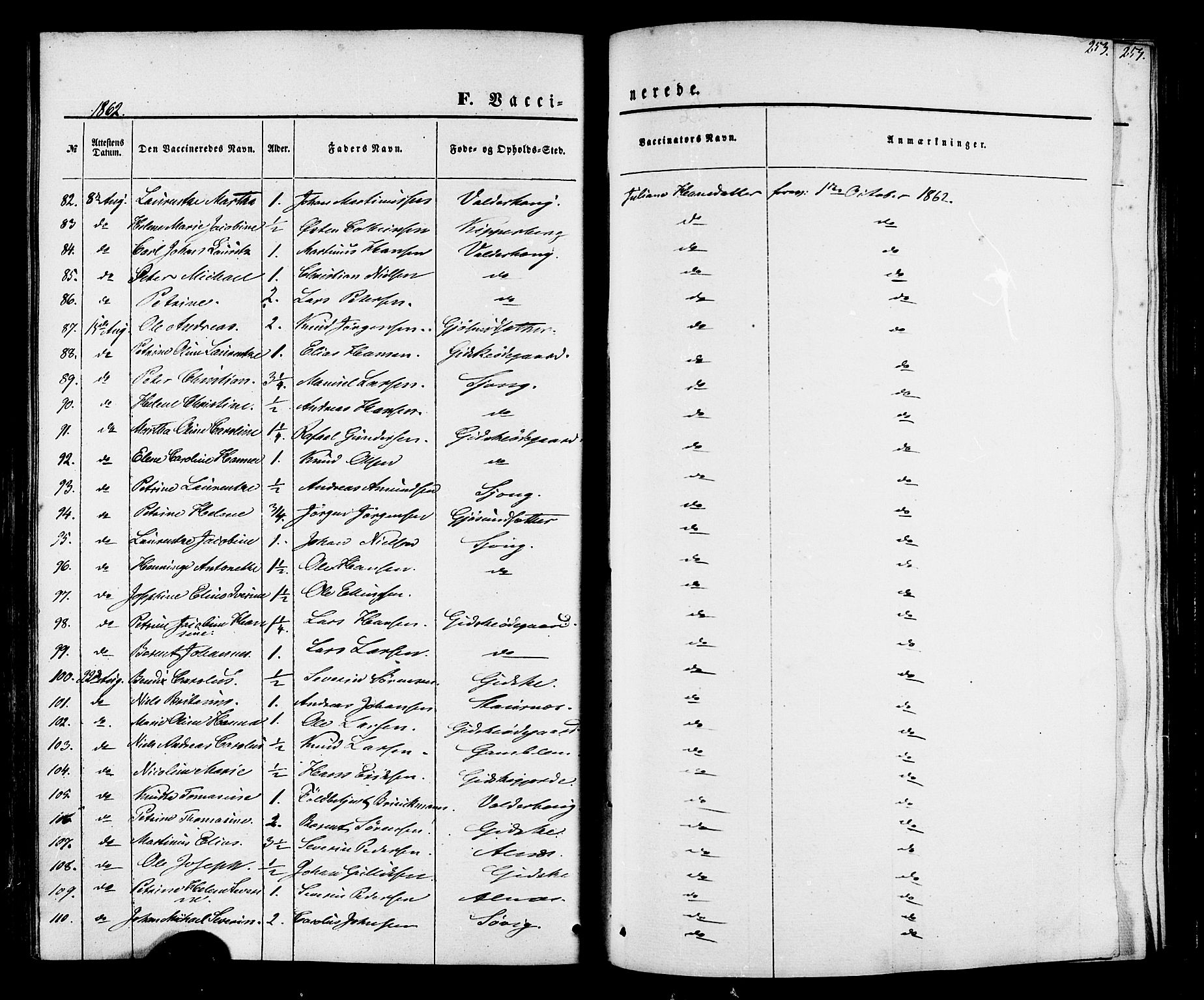 Ministerialprotokoller, klokkerbøker og fødselsregistre - Møre og Romsdal, AV/SAT-A-1454/528/L0398: Ministerialbok nr. 528A09, 1858-1864, s. 253
