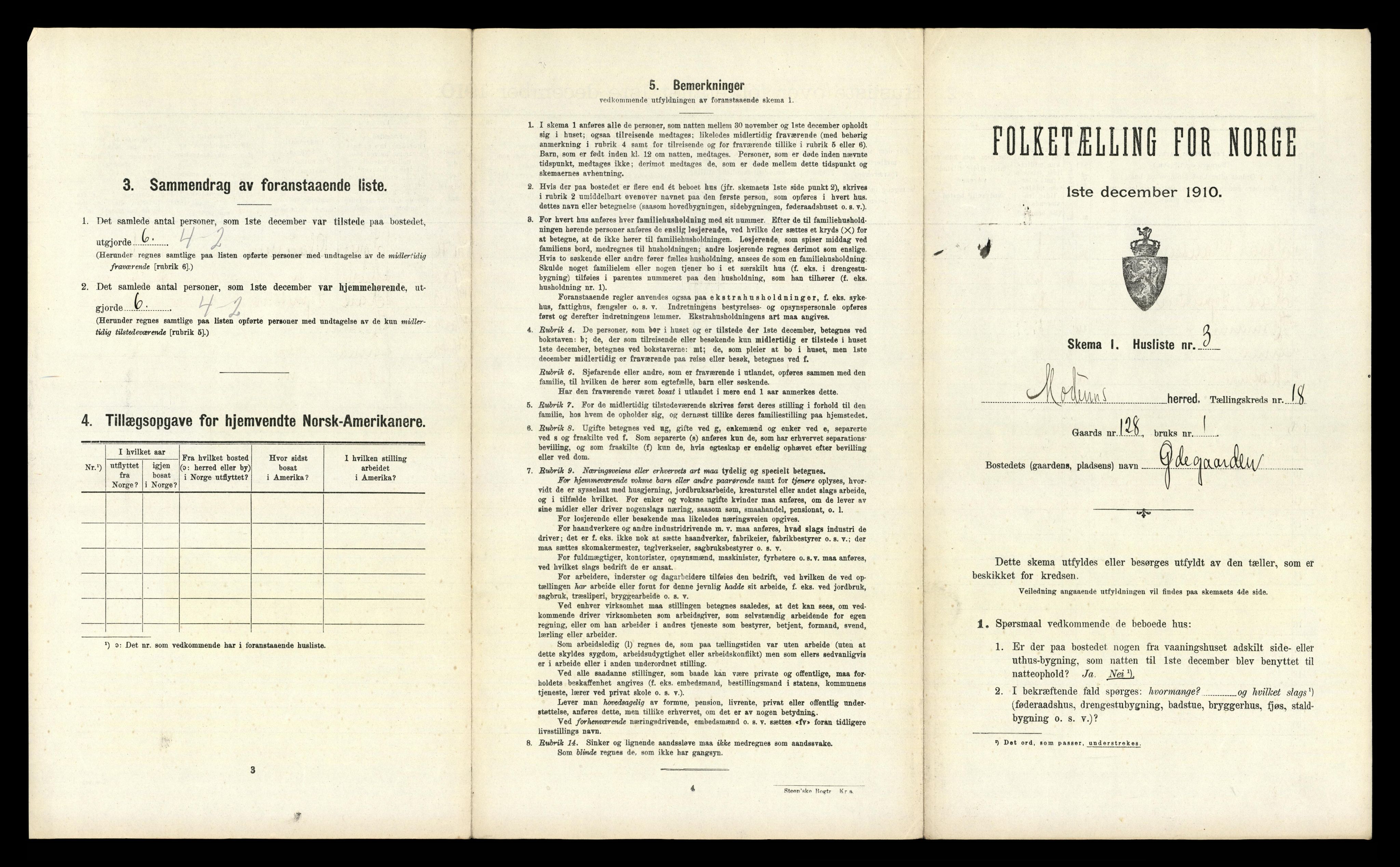 RA, Folketelling 1910 for 0623 Modum herred, 1910, s. 3028