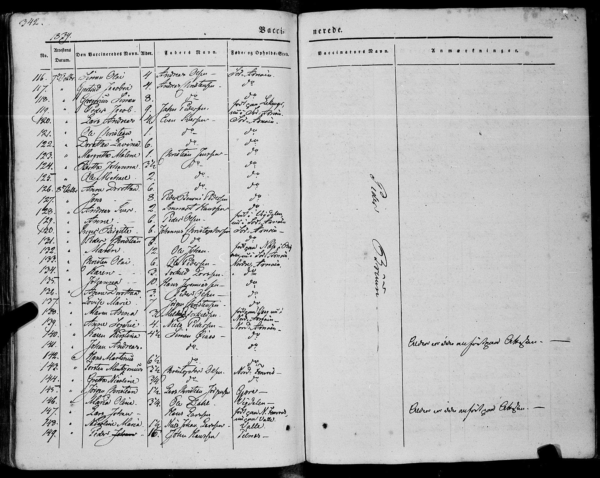 Ministerialprotokoller, klokkerbøker og fødselsregistre - Nordland, AV/SAT-A-1459/805/L0097: Ministerialbok nr. 805A04, 1837-1861, s. 342