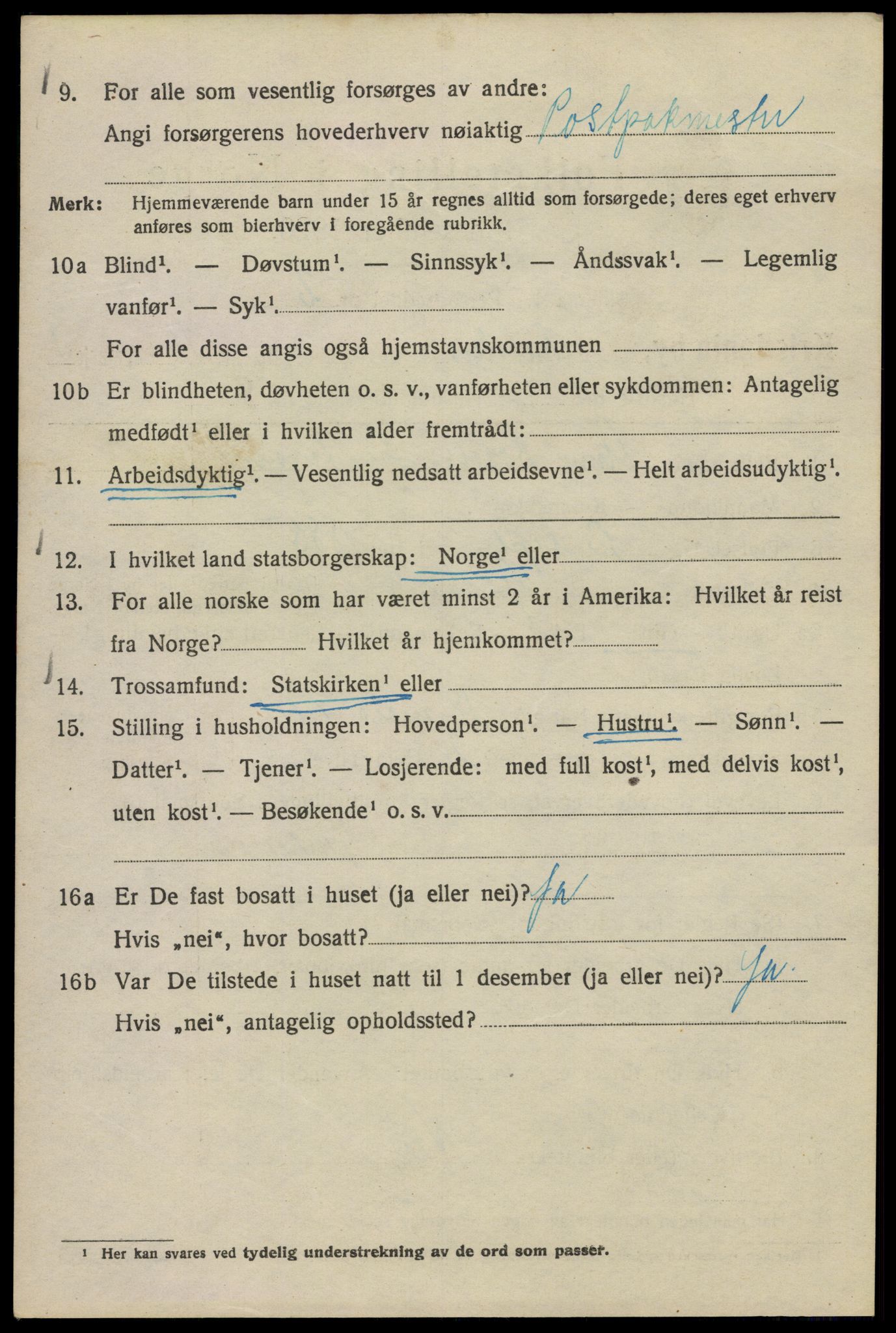 SAO, Folketelling 1920 for 0301 Kristiania kjøpstad, 1920, s. 505454