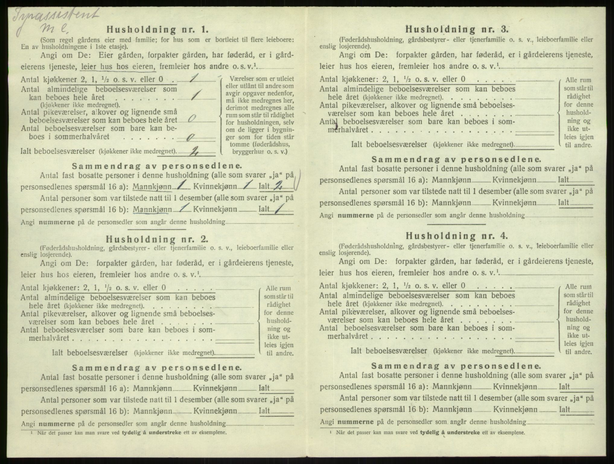 SAB, Folketelling 1920 for 1264 Austrheim herred, 1920, s. 729