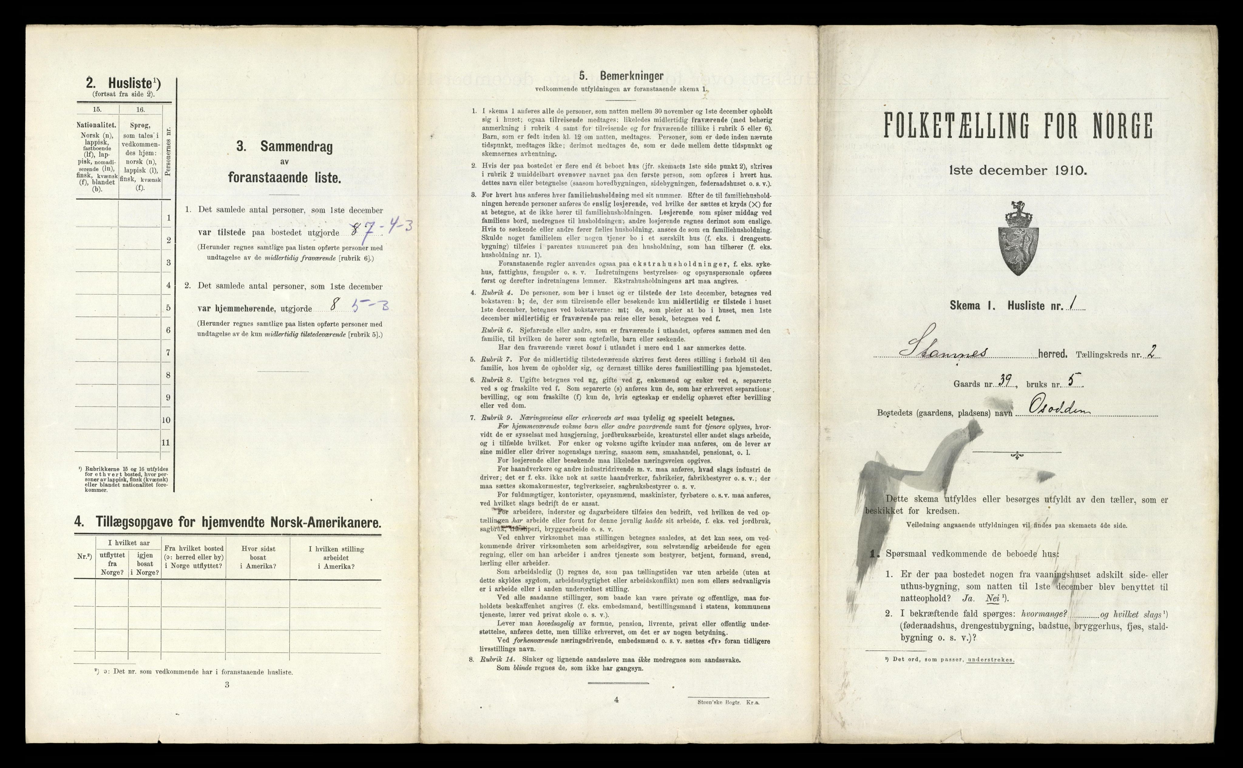 RA, Folketelling 1910 for 1821 Stamnes herred, 1910, s. 146