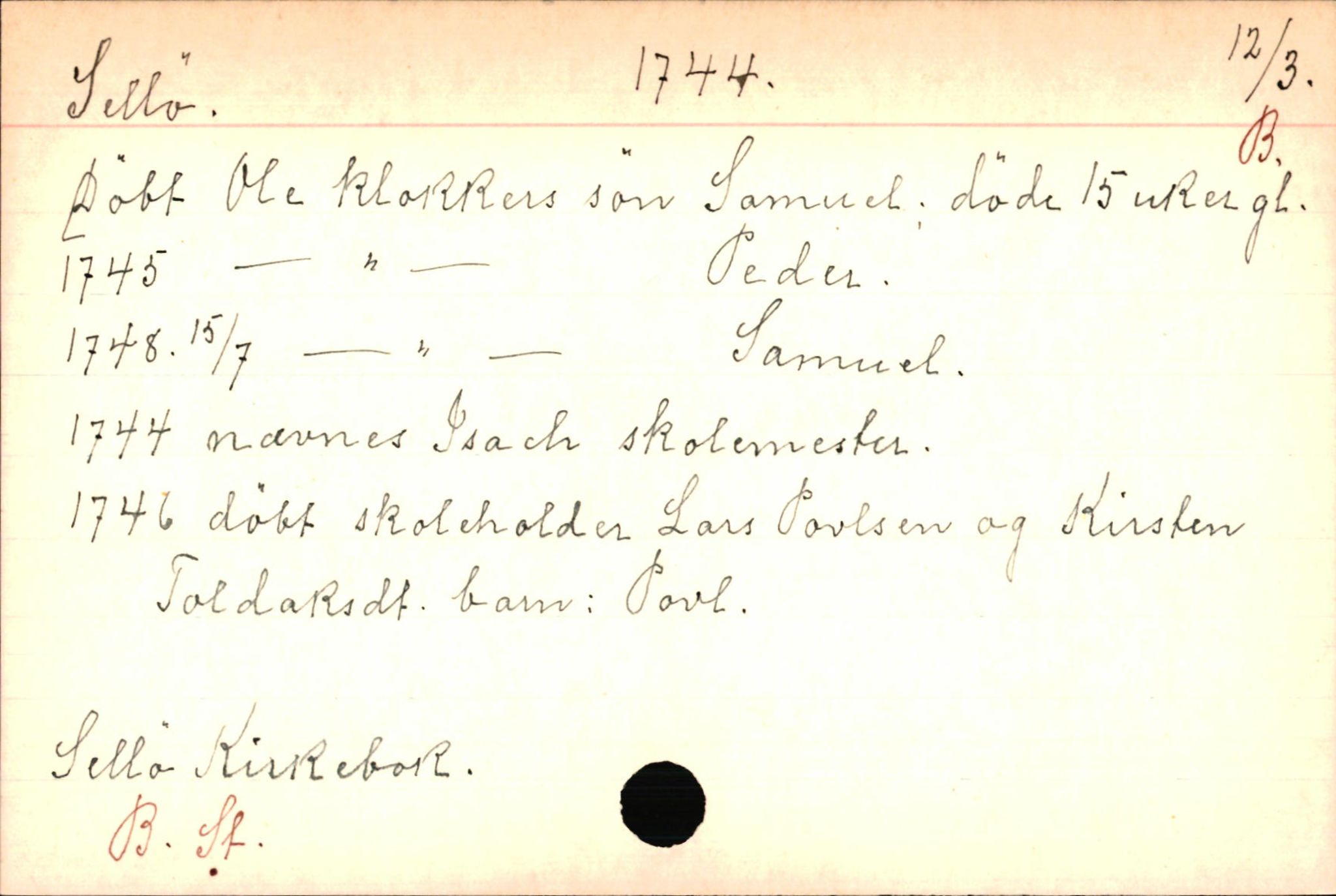 Haugen, Johannes - lærer, AV/SAB-SAB/PA-0036/01/L0001: Om klokkere og lærere, 1521-1904, s. 9515