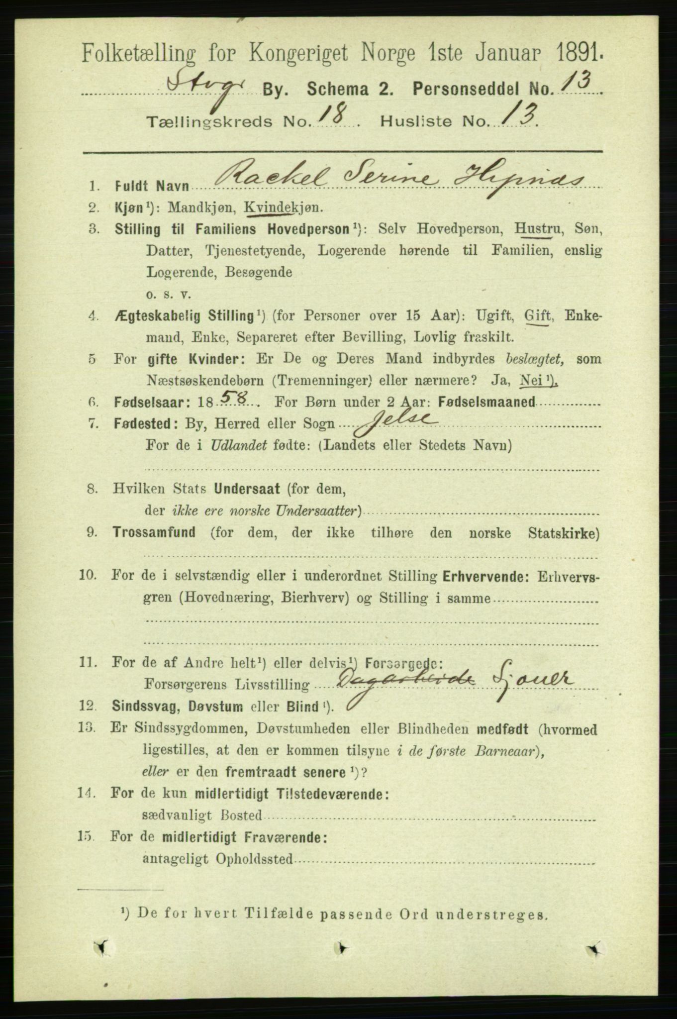 RA, Folketelling 1891 for 1103 Stavanger kjøpstad, 1891, s. 21288