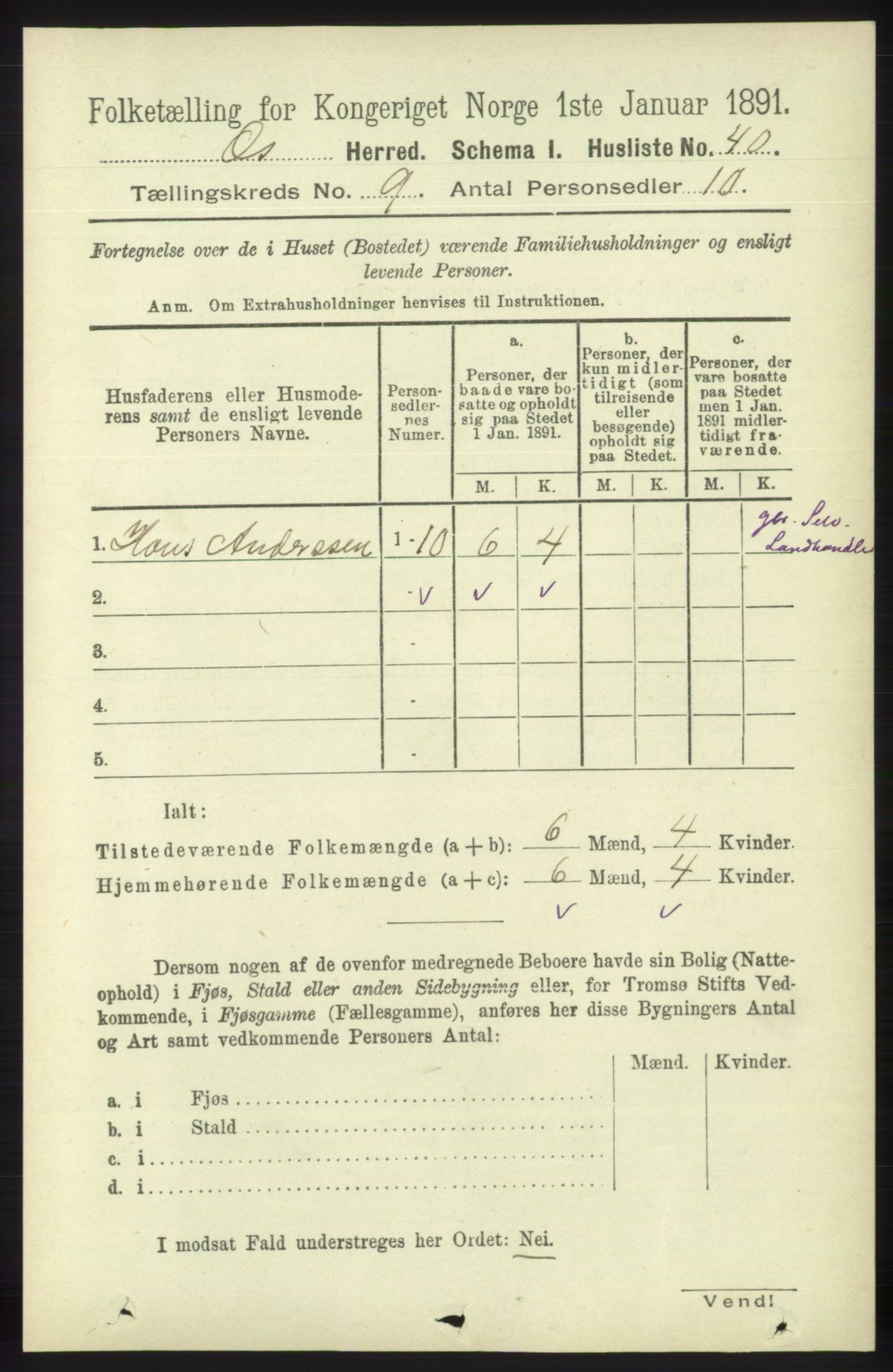 RA, Folketelling 1891 for 1243 Os herred, 1891, s. 1944