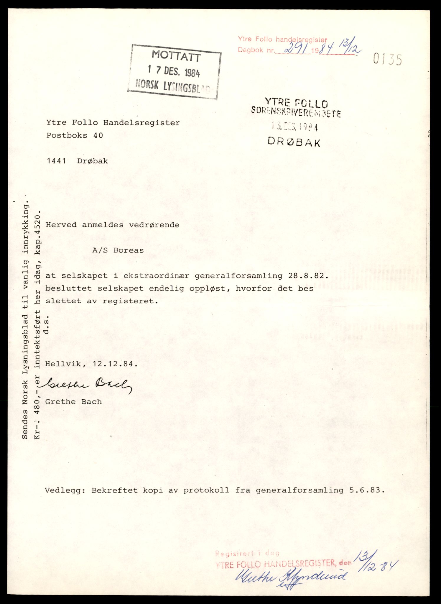 Ytre Follo tingrett, SAT/A-10177/K/Kb/Kbb/L0003: Enkeltmannsforetak og aksjeselskap, Bor - Con, 1891-1989, s. 1