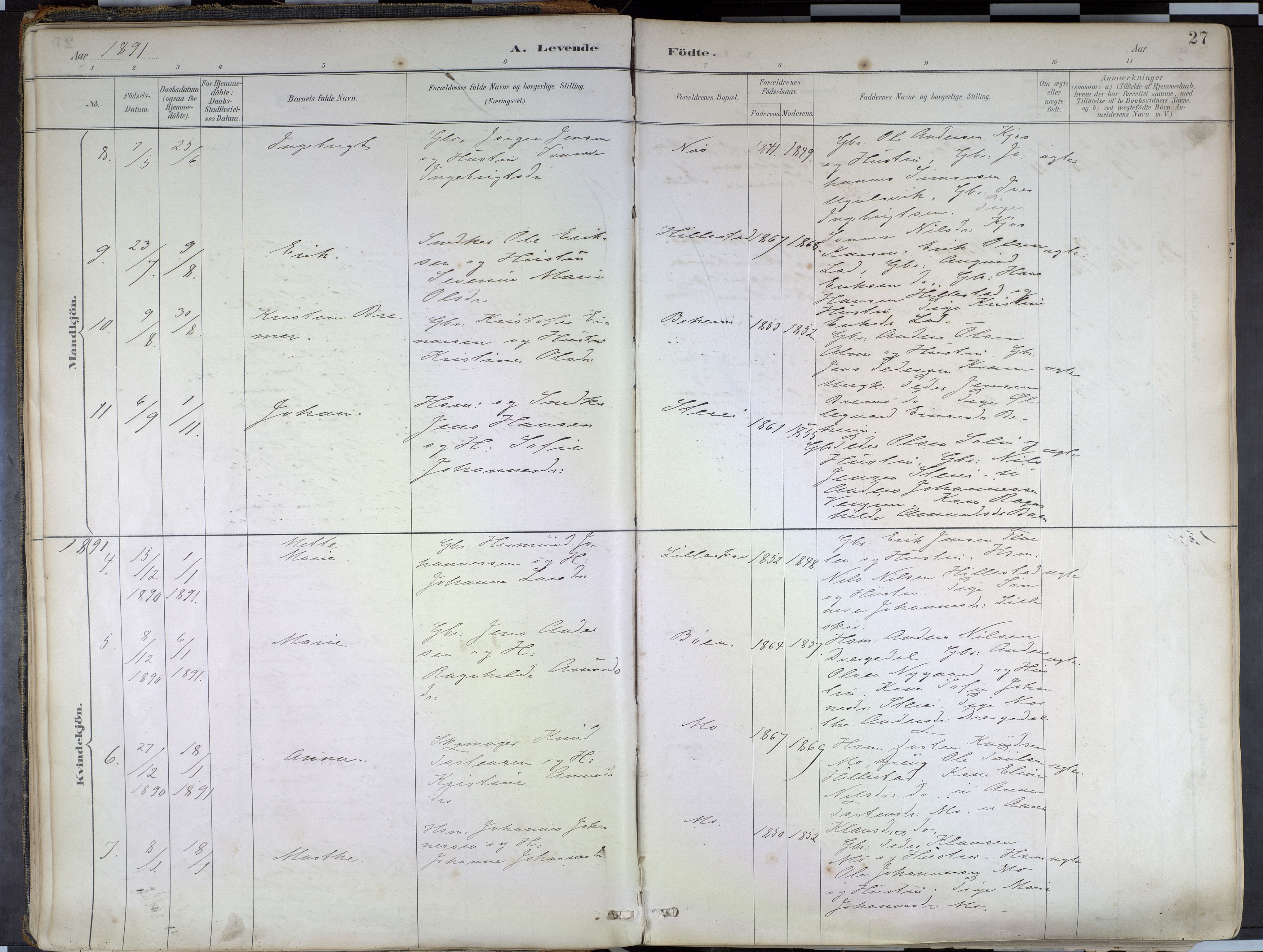 Hafslo sokneprestembete, AV/SAB-A-80301/H/Haa/Haab/L0001: Ministerialbok nr. B 1, 1886-1945, s. 27