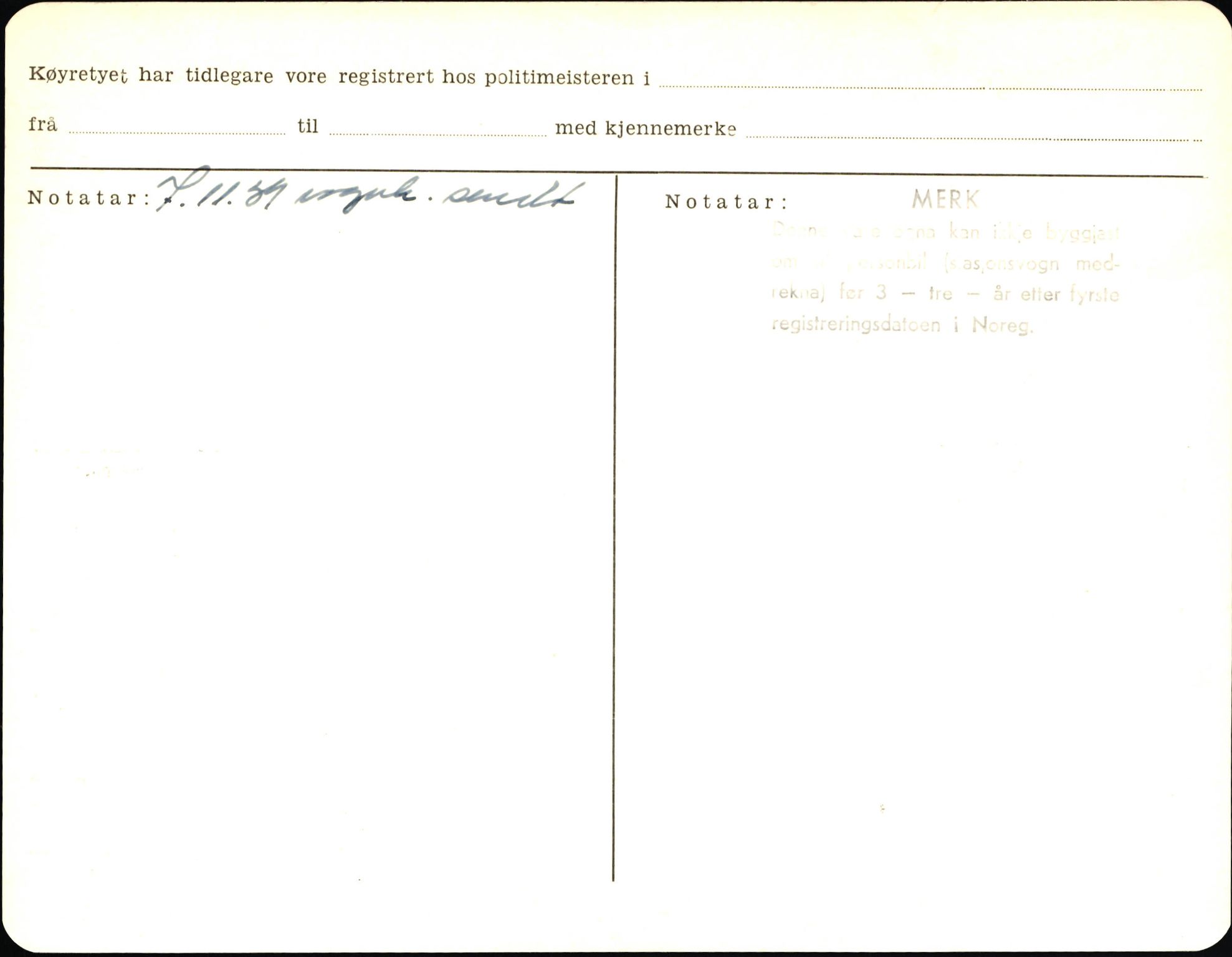 Statens vegvesen, Sogn og Fjordane vegkontor, AV/SAB-A-5301/4/F/L0006: Registerkort utmeldte Fjordane S8300-9500, 1930-1961, s. 182