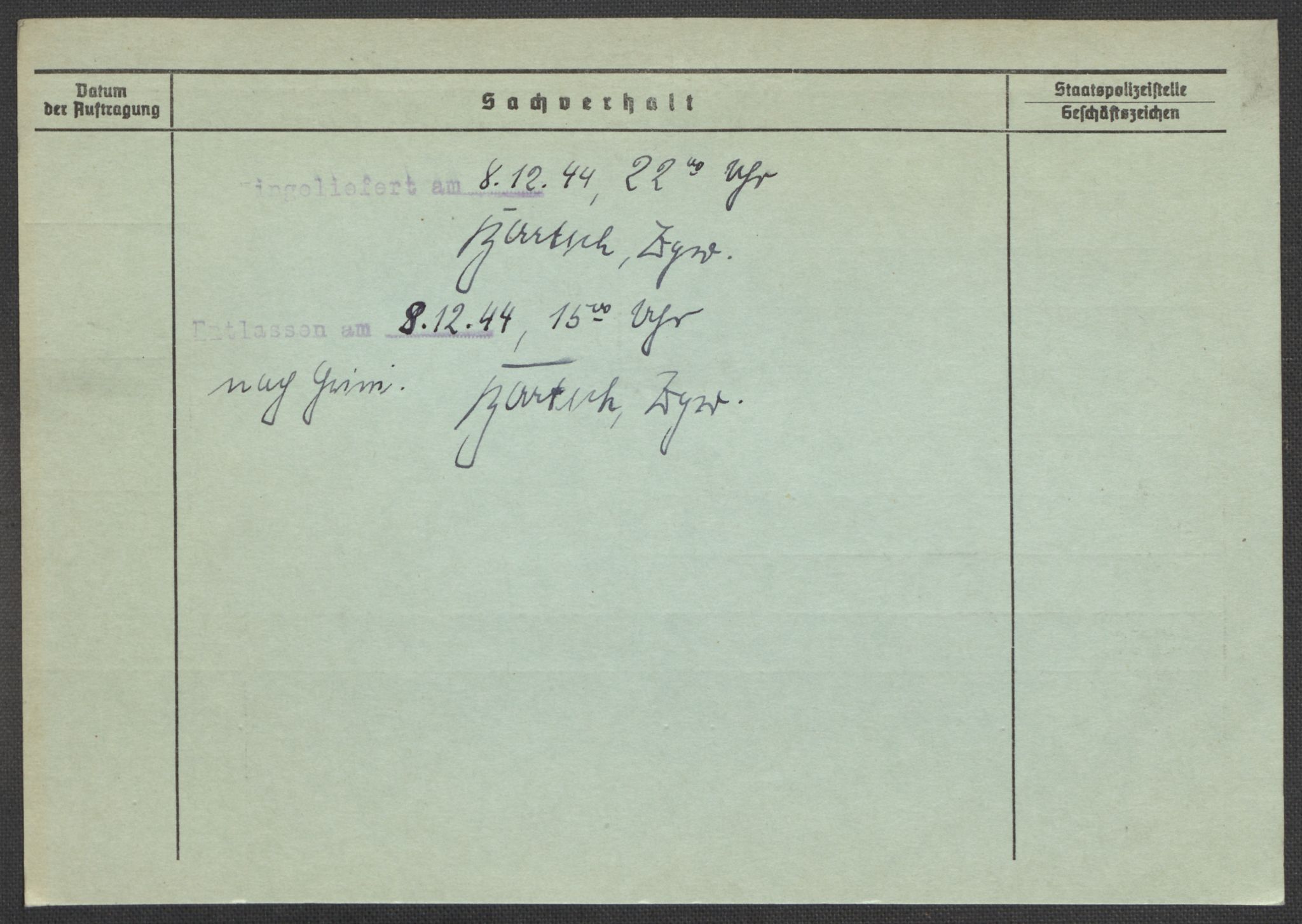 Befehlshaber der Sicherheitspolizei und des SD, AV/RA-RAFA-5969/E/Ea/Eaa/L0002: Register over norske fanger i Møllergata 19: Bj-Eng, 1940-1945, s. 1102