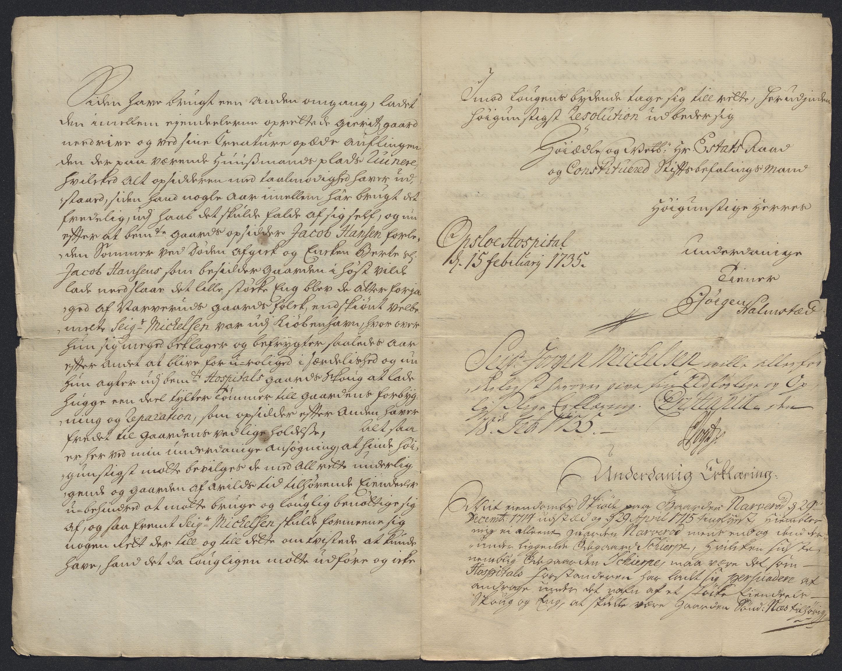 Oslo stiftsdireksjon, AV/SAO-A-11085/K/Kb/L0002/0013: Oslo Hospital / Hospitalsgods, 1690-1735, s. 20