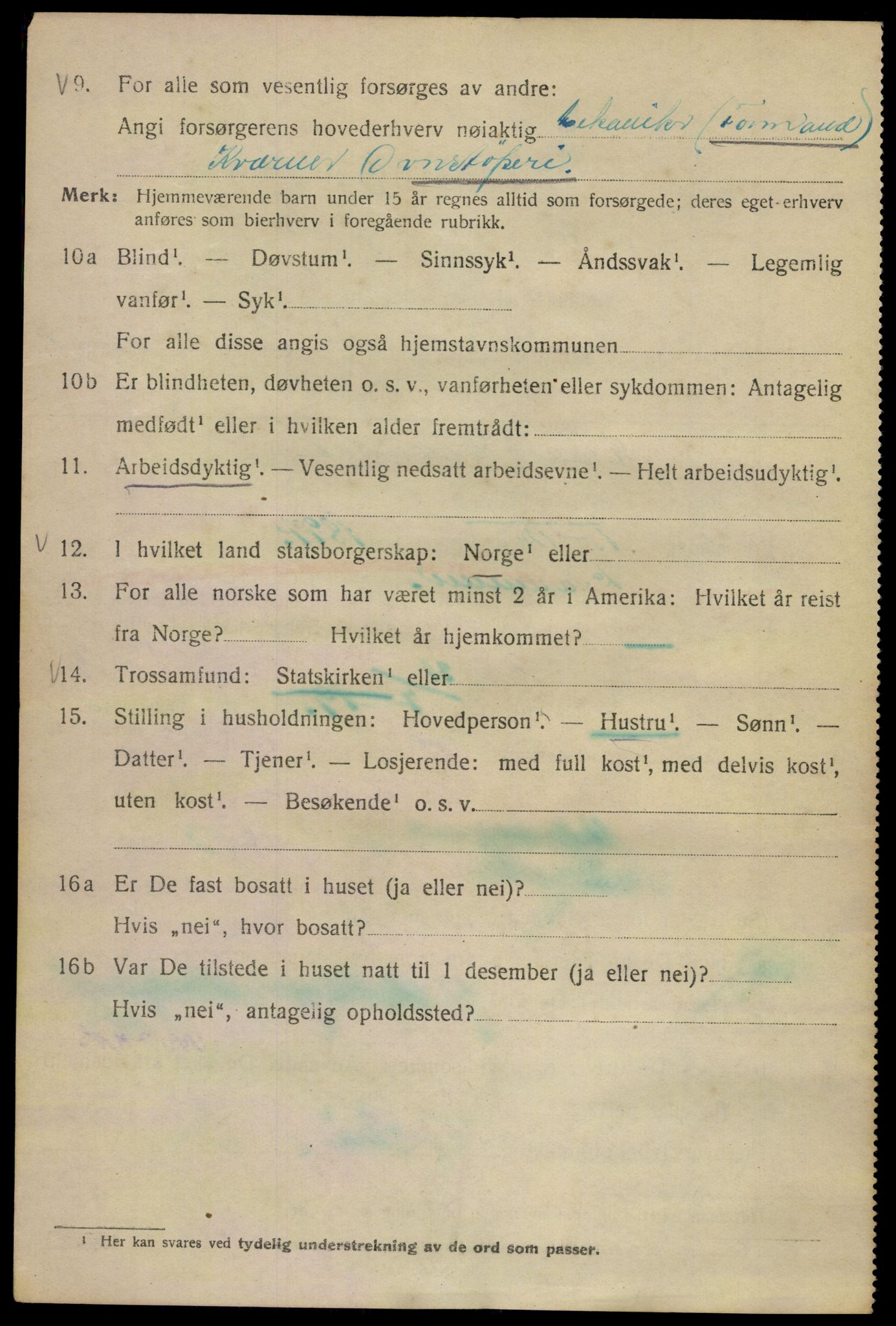 SAO, Folketelling 1920 for 0301 Kristiania kjøpstad, 1920, s. 219194