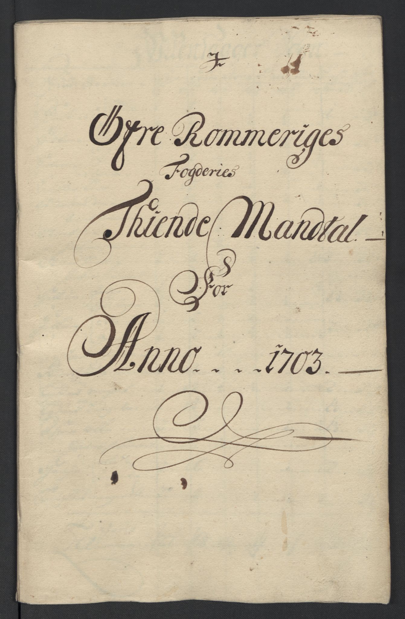 Rentekammeret inntil 1814, Reviderte regnskaper, Fogderegnskap, RA/EA-4092/R12/L0716: Fogderegnskap Øvre Romerike, 1703, s. 30